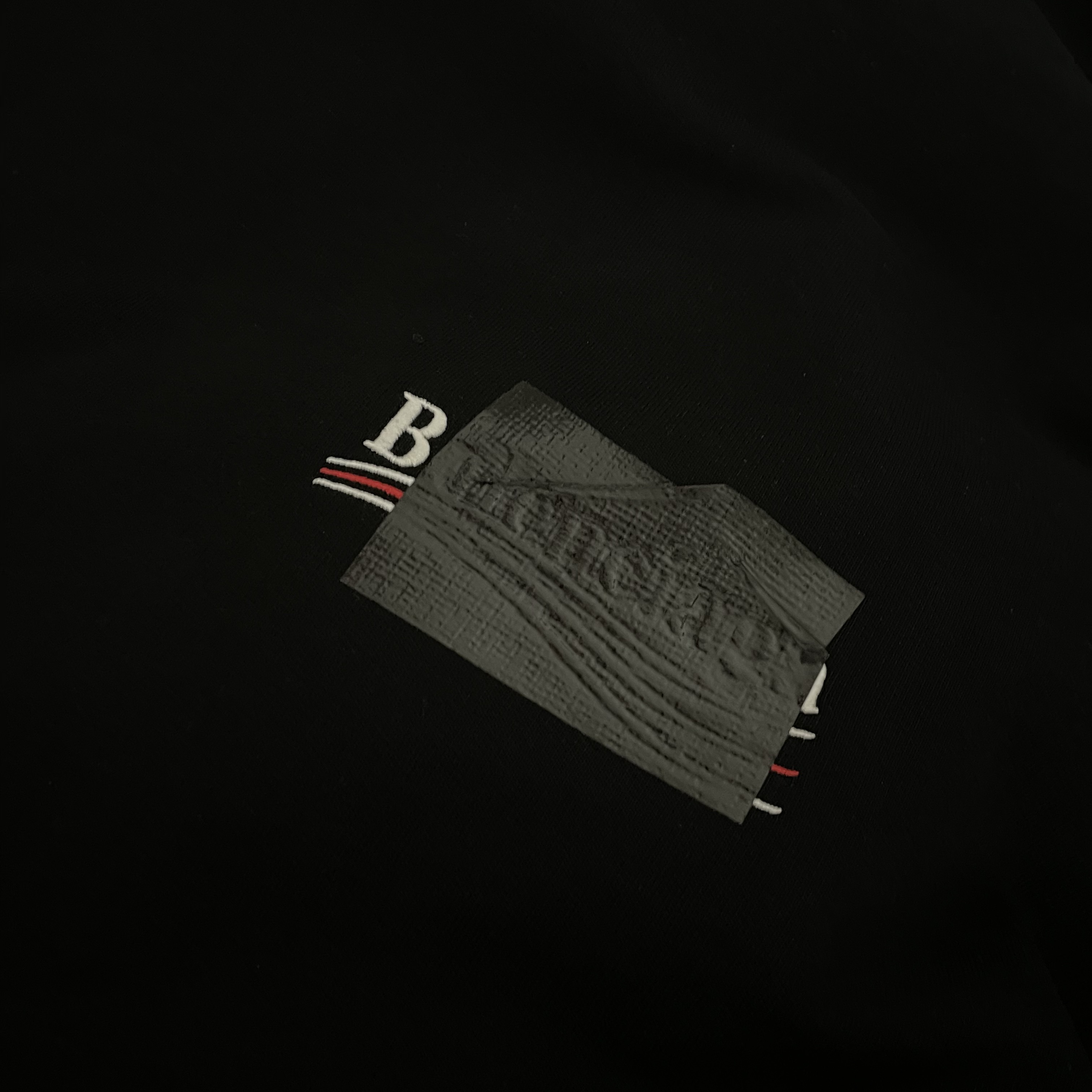 (W) Balenciaga Gaffer Hoodie Medium Fit Black 착용 스타일 - 1