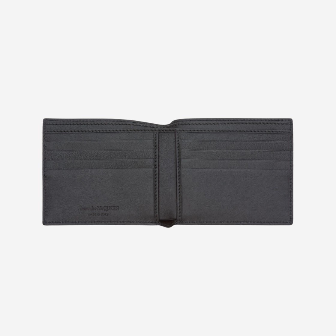 Alexander McQueen Graffiti Billfold Wallet Black White 상세 이미지 3