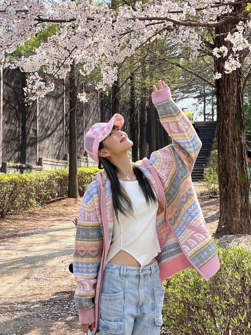 Supreme x The North Face Zip Up Hooded Sweater Pink - 22FW 착용 스타일 - 4