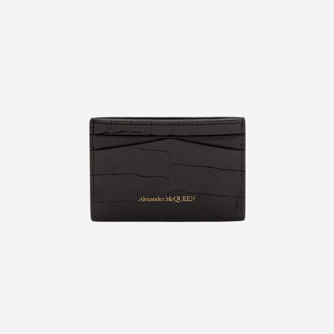 Alexander McQueen Skull Card Holder Black 상세 이미지 3