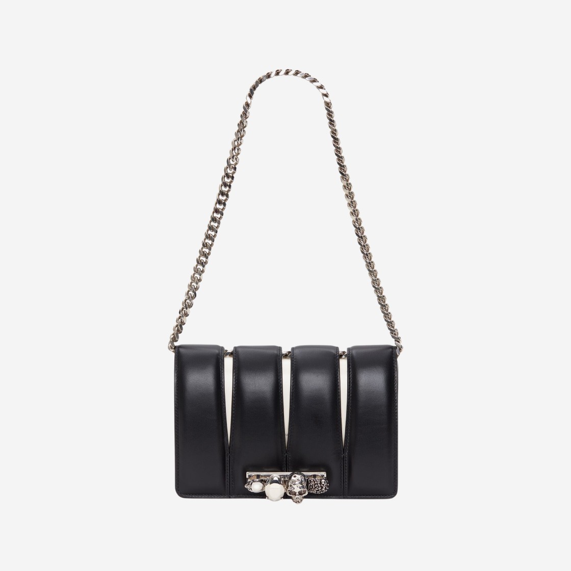 Alexander McQueen Slash Bag Black Ivory 상세 이미지 5