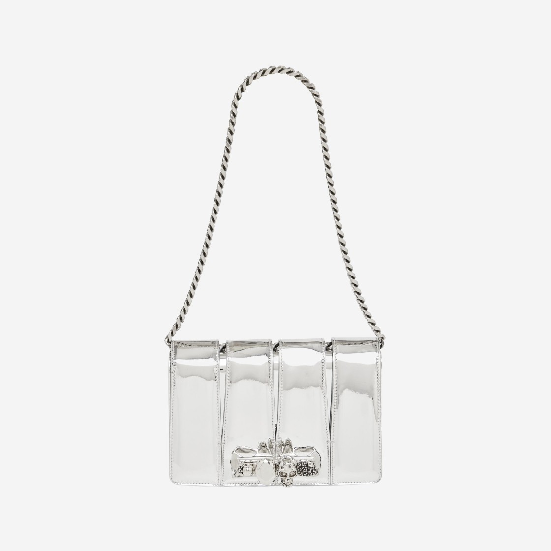 Alexander McQueen Slash Bag Silver 상세 이미지 5