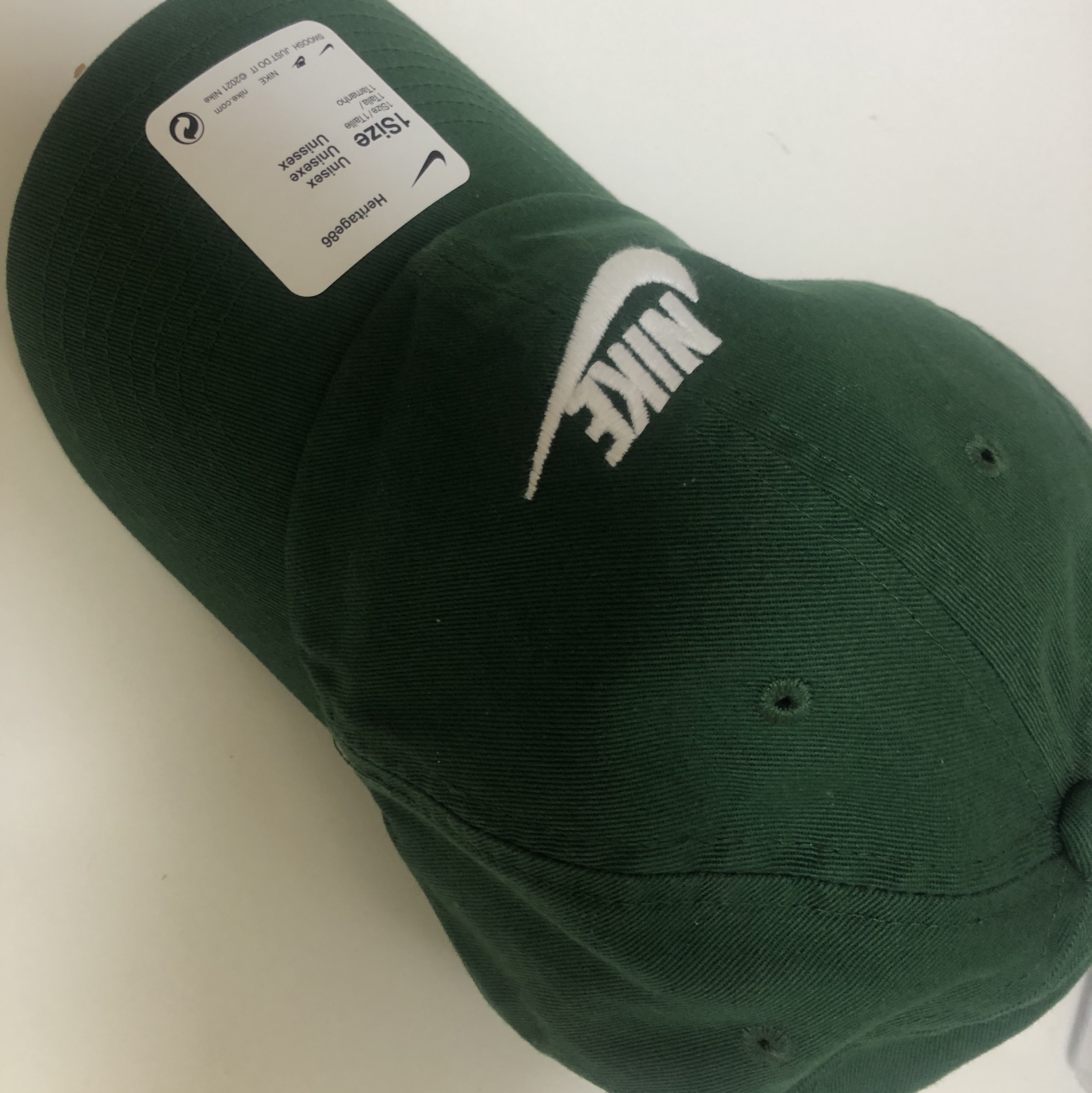 Nike Heritage 86 Futura Washed Cap Gorge Green 착용 스타일