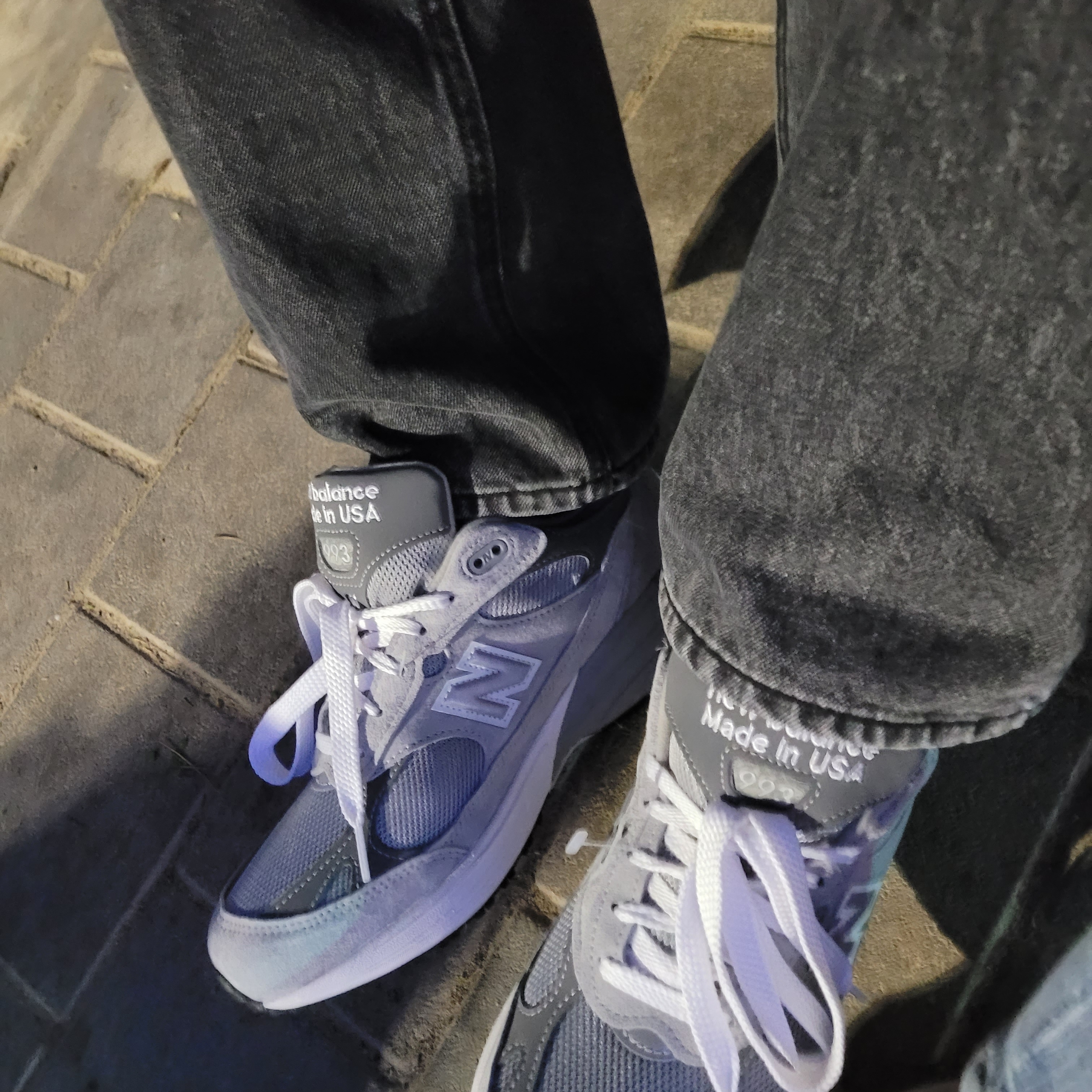 New Balance 993 Made in USA Grey - D Standard 착용 스타일