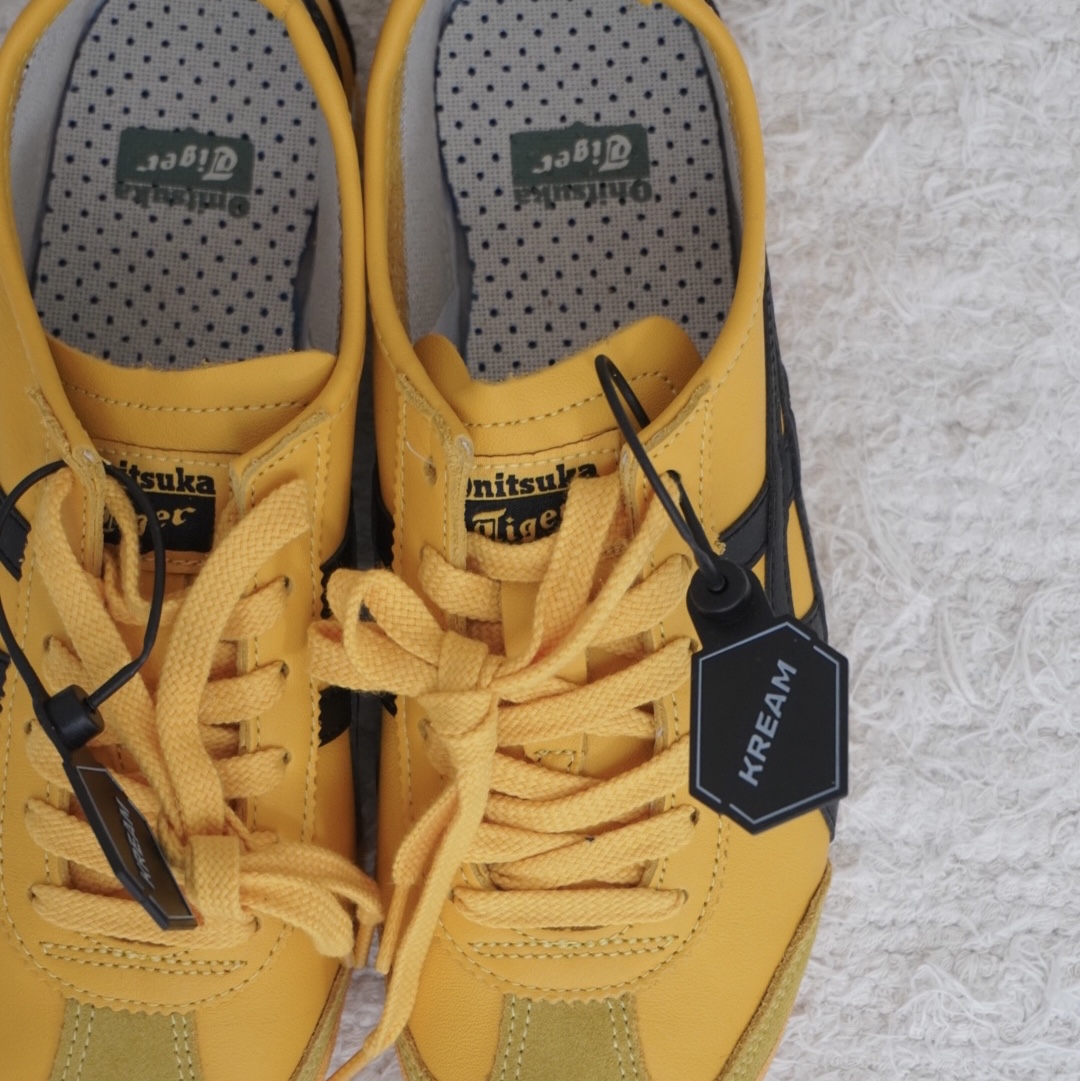 Onitsuka Tiger Mexico 66 Yellow Black 착용 스타일 - 4
