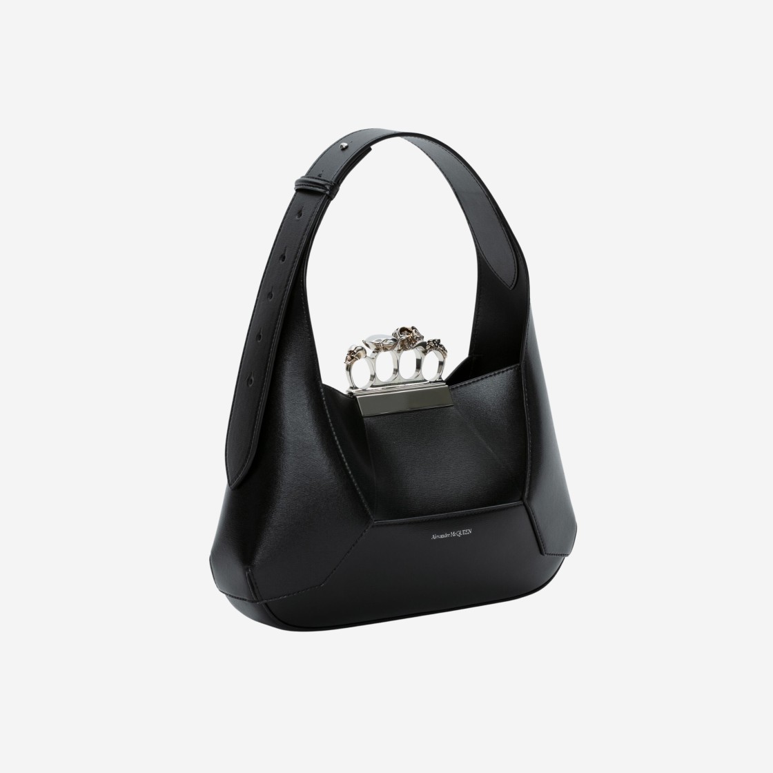 Alexander McQueen Jewelled Hobo Bag Black 상세 이미지 3