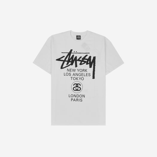 스투시 월드투어 티셔츠 화이트 | Stussy | KREAM Stussy World Tour T-Shirt White