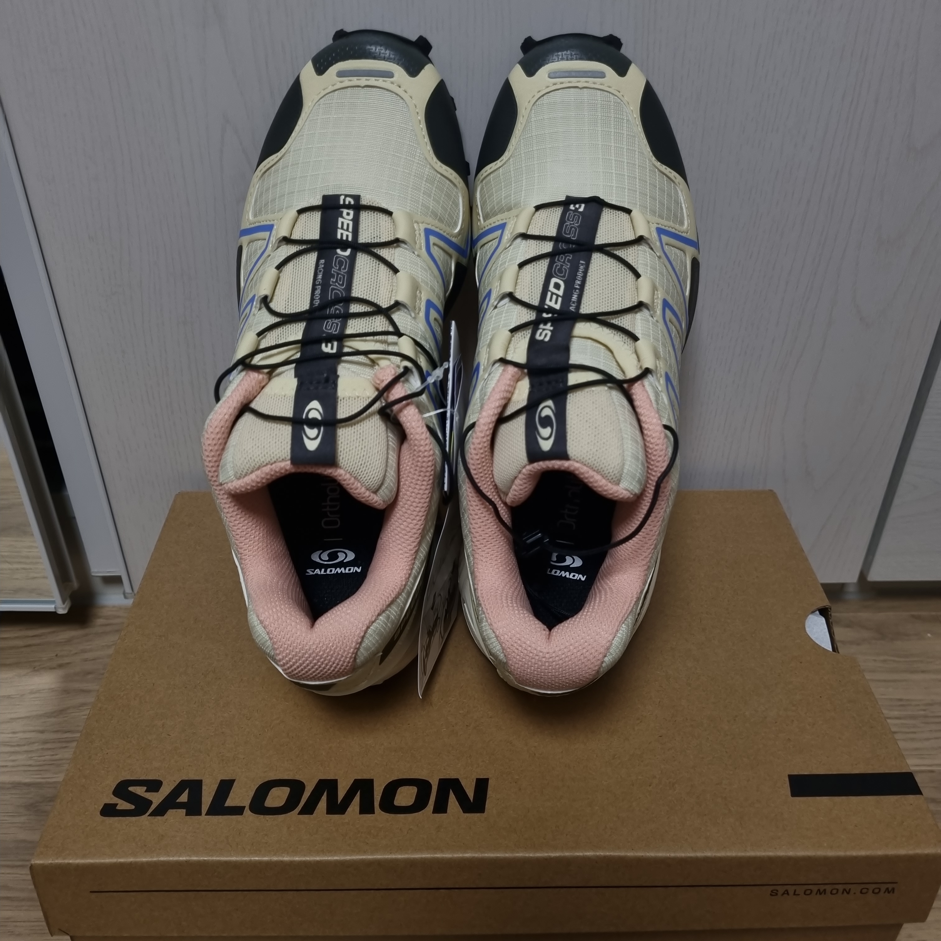 Salomon Speedcross 3 Mindful 2 Moth Vanilla 착용 스타일 - 2