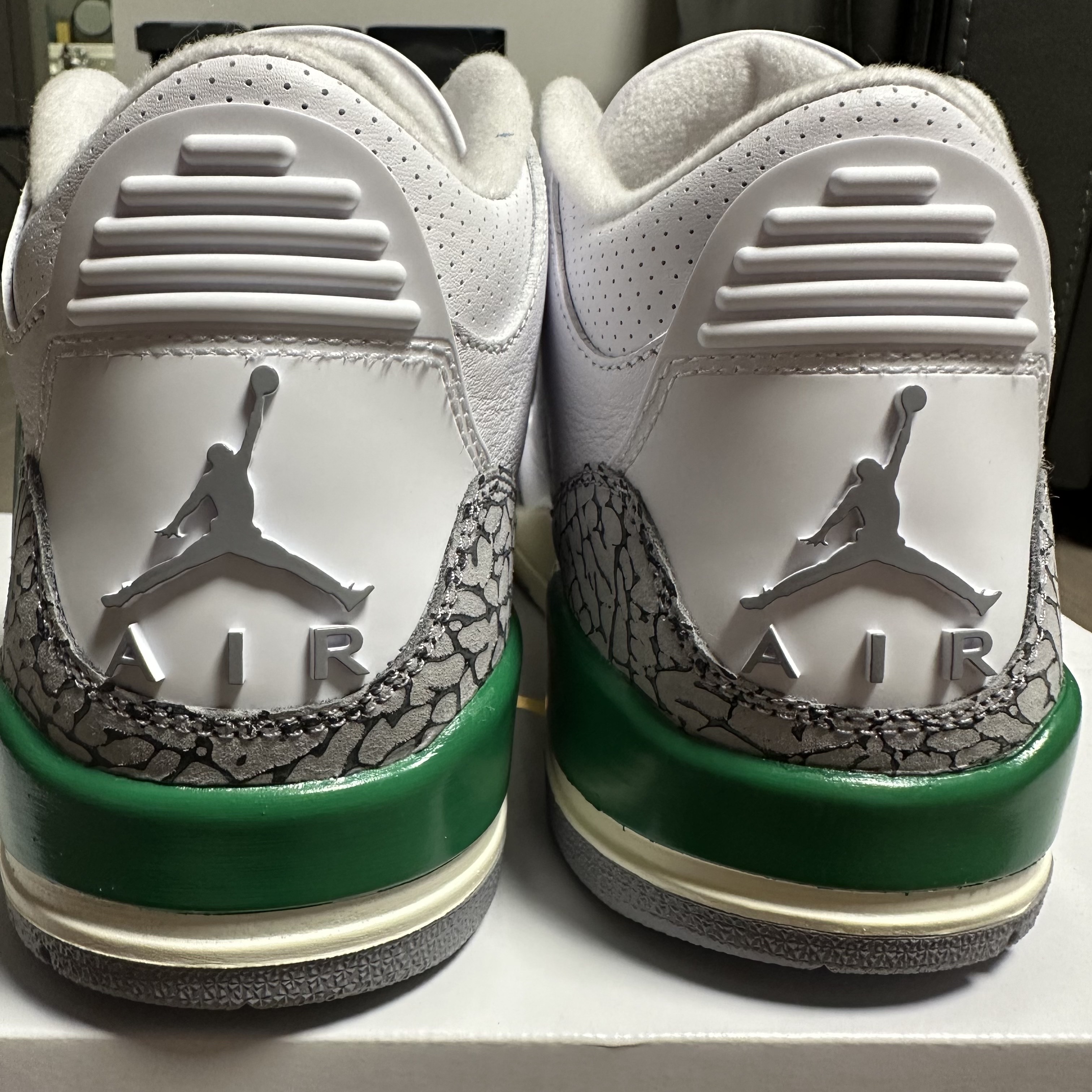 (W) Jordan 3 Retro Lucky Green 착용 스타일 - 4