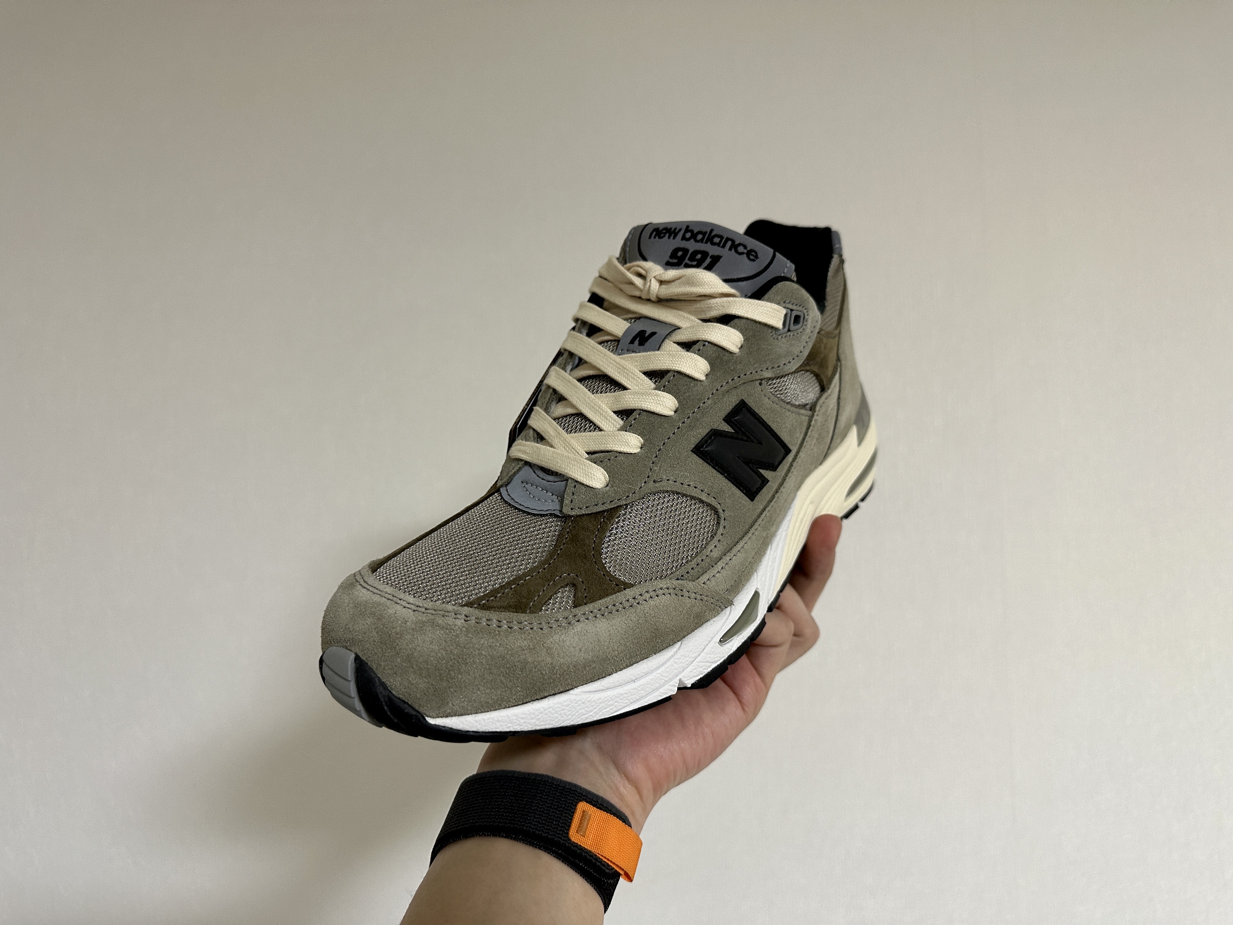 New Balance x JJJJound 991 Made in UK Grey 착용 스타일 - 2