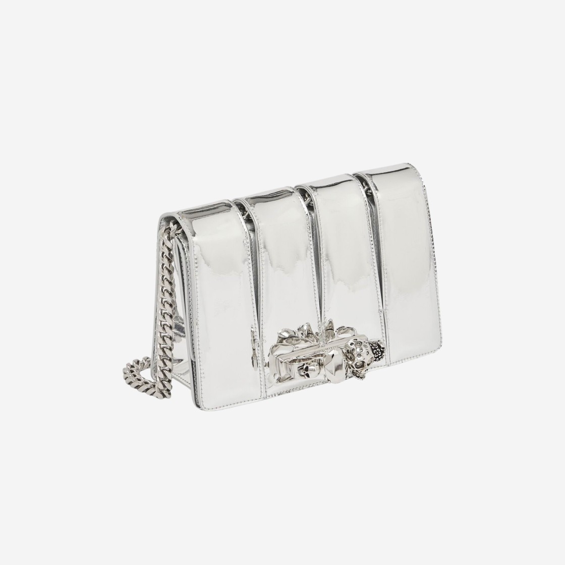 Alexander McQueen Slash Bag Silver 상세 이미지 3