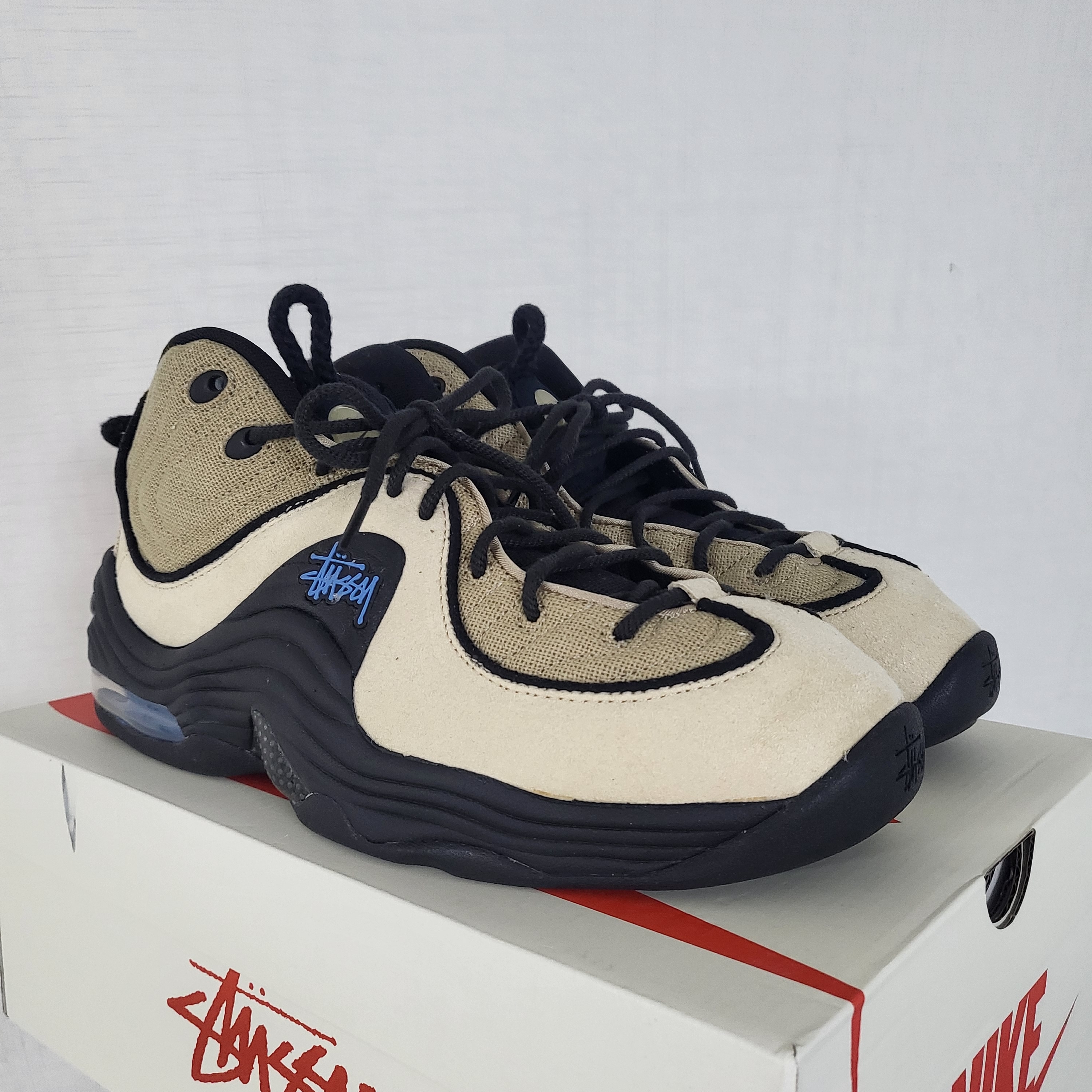 Nike x Stussy Air Penny II Rattan and Limestone 착용 스타일