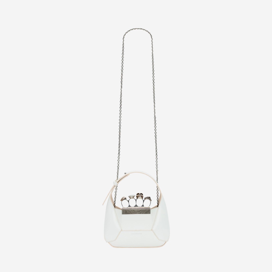 Alexander McQueen Mini Jewelled Hobo Bag Ivory 상세 이미지 4