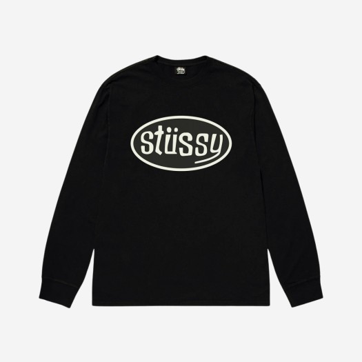 스투시 핏스탑 롱슬리브 티셔츠 블랙