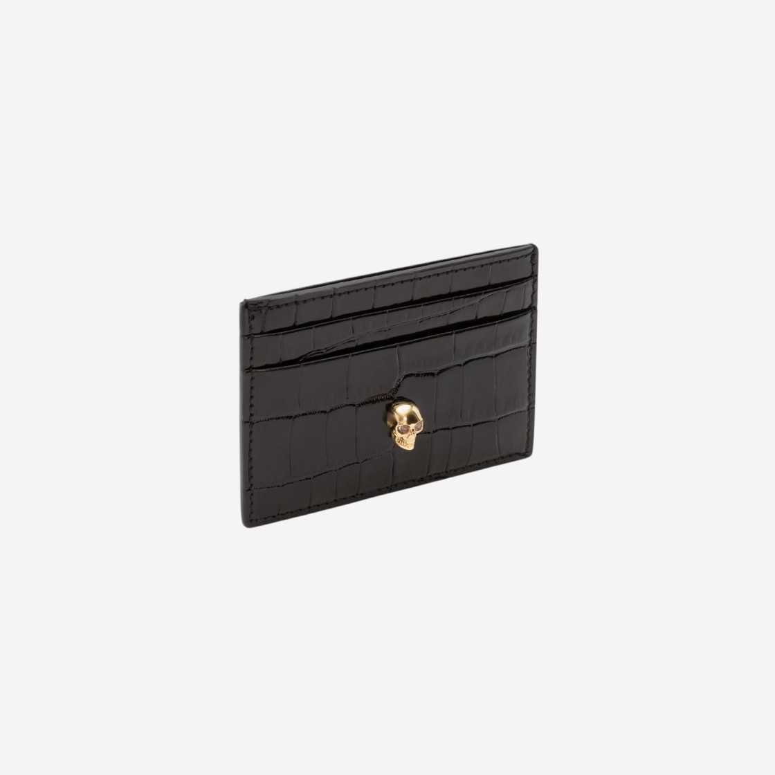 Alexander McQueen Skull Card Holder Black 상세 이미지 2