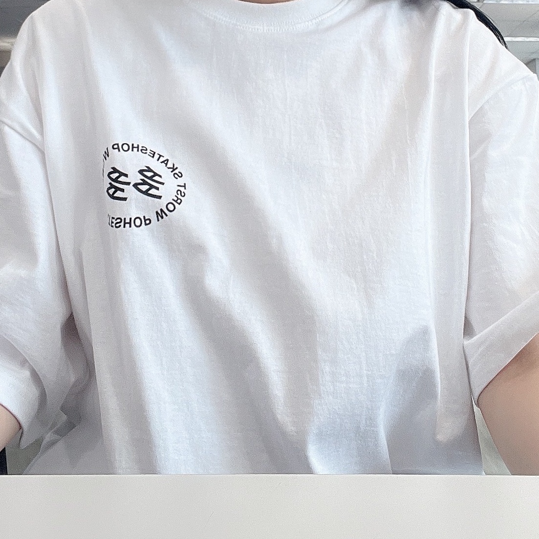 Dada x Worst S/S T-Shirt White 착용 스타일