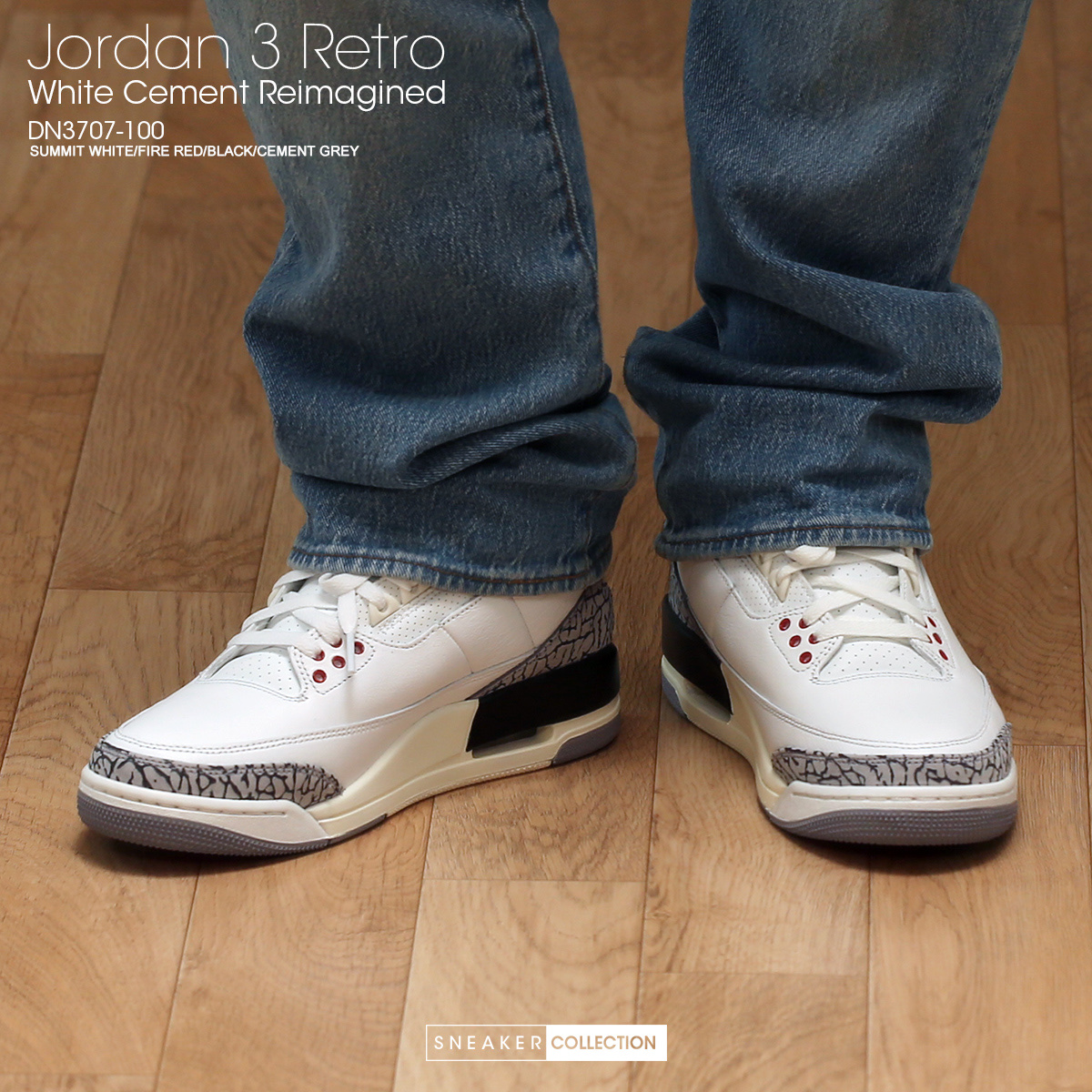 Jordan 3 Retro White Cement Reimagined 착용 스타일 - 3