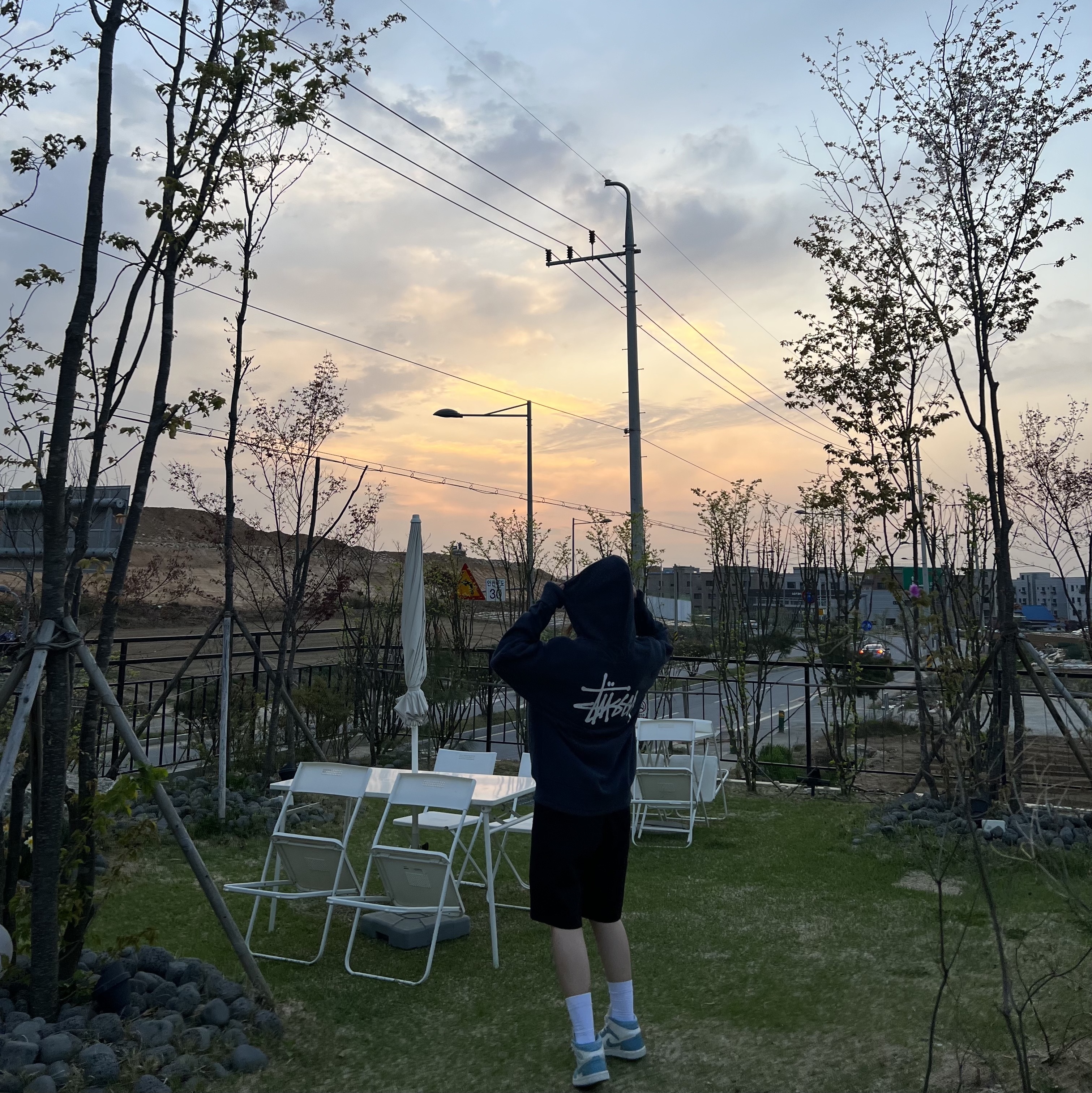 Stussy Basic Stussy Zip Hoodie Navy 2023 착용 스타일 - 3