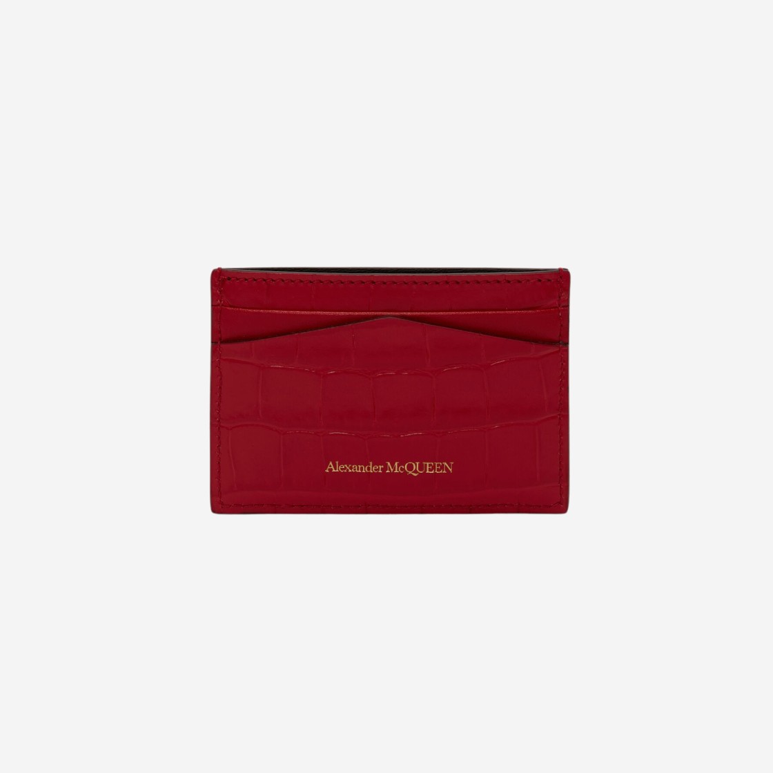 Alexander McQueen Skull Card Holder Oxblood 상세 이미지 3