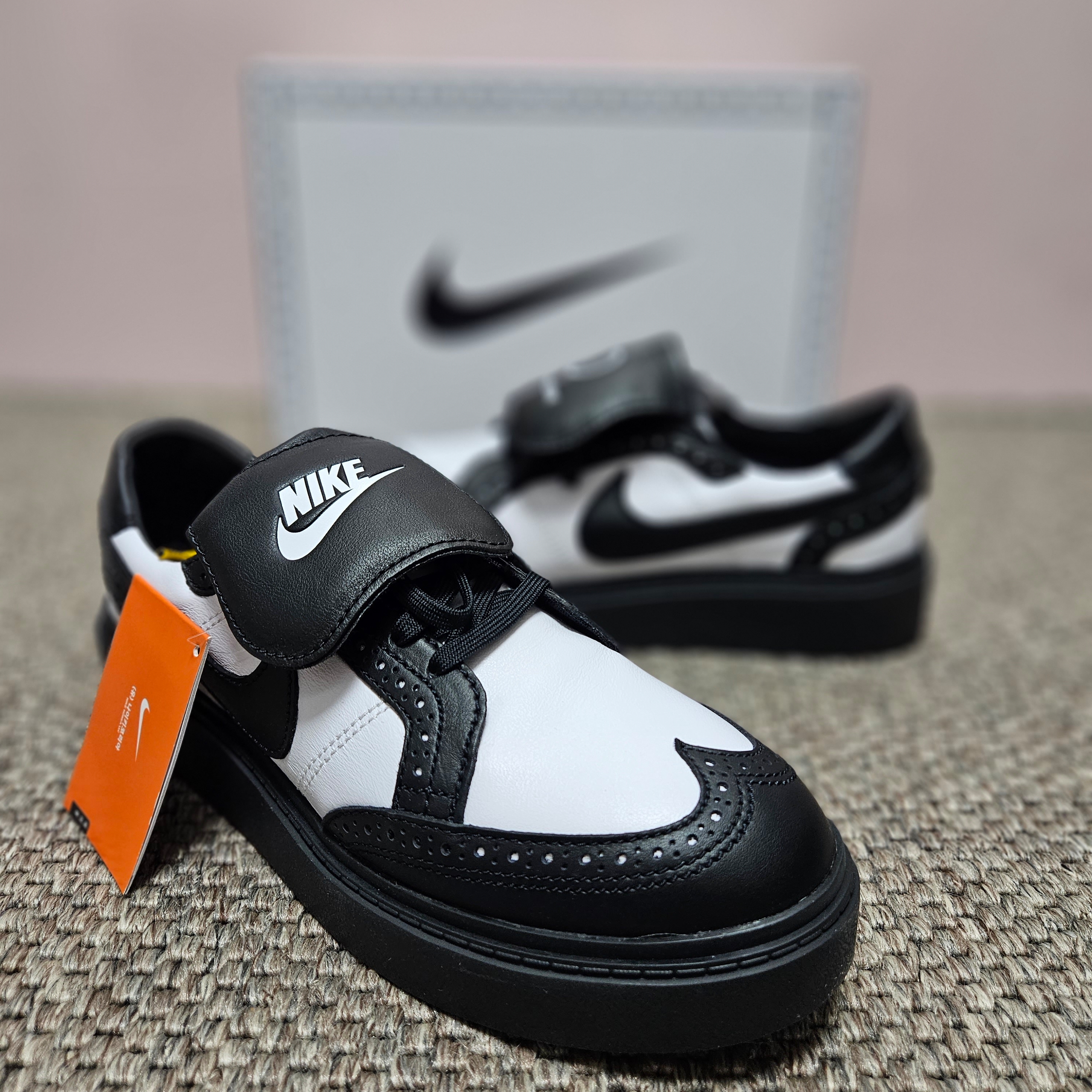 Nike x Peaceminusone Kwondo1 Black and White 착용 스타일 - 2