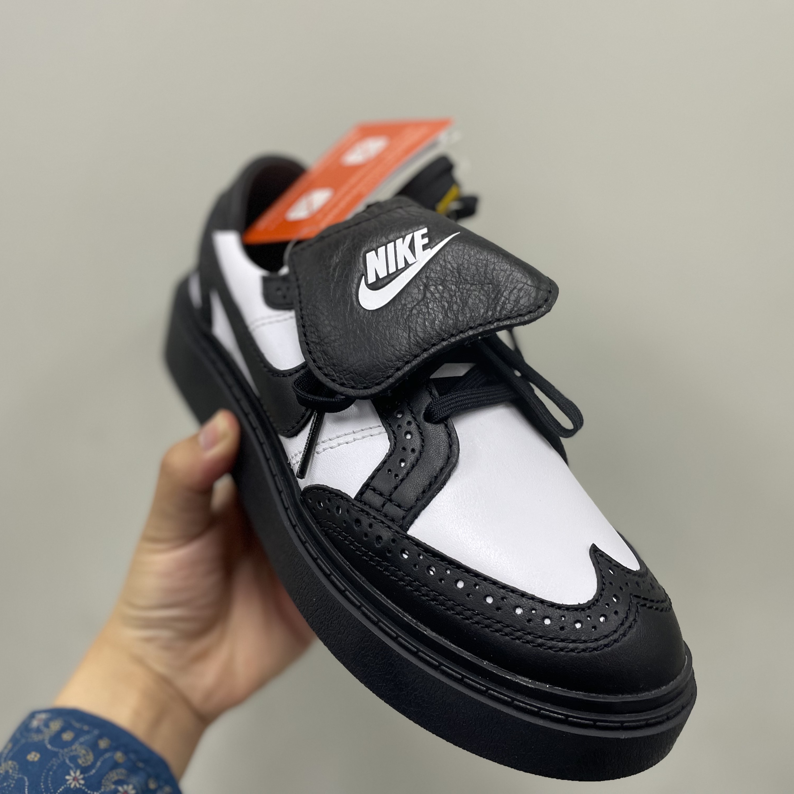 Nike x Peaceminusone Kwondo1 Black and White 착용 스타일 - 1