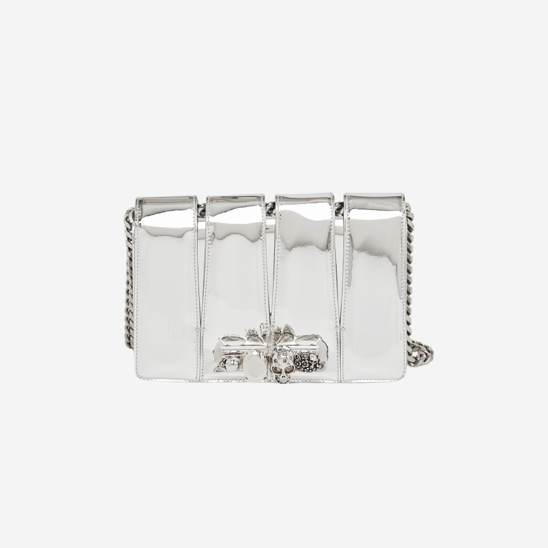 Alexander McQueen Slash Bag Silver 상세 이미지 1