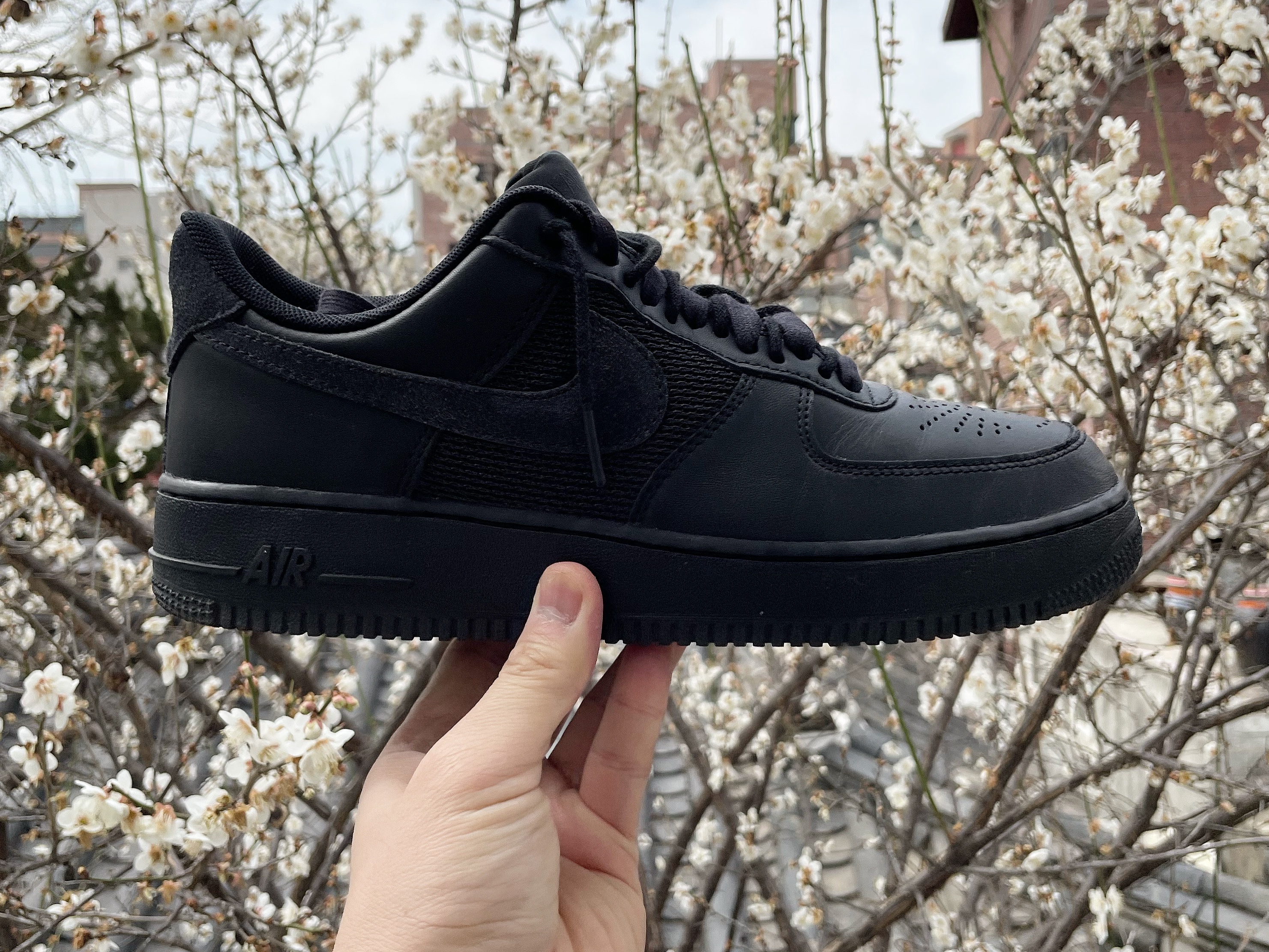 Nike x Slam Jam Air Force 1 Low SP Black Off Noir 착용 스타일