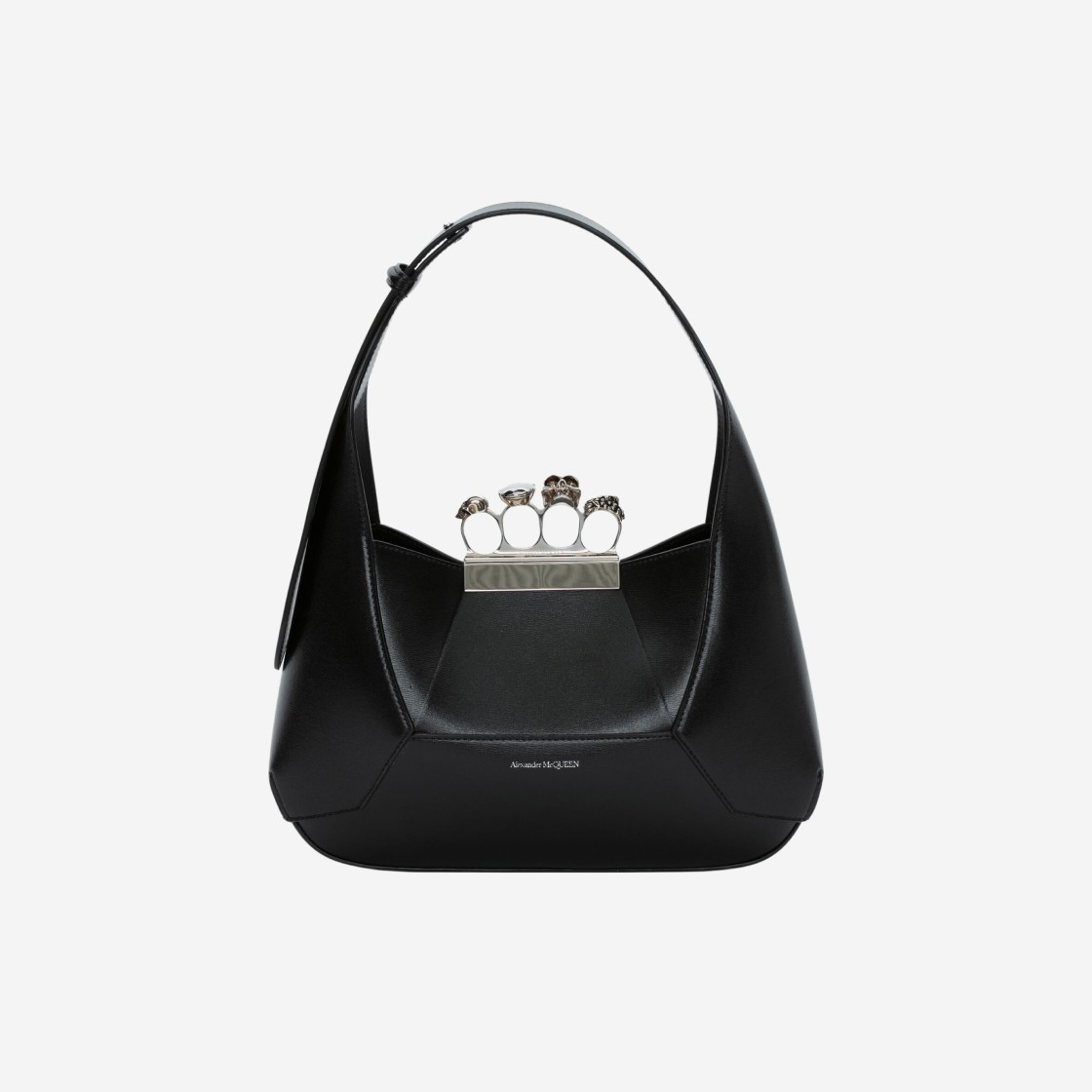 Alexander McQueen Jewelled Hobo Bag Black 상세 이미지 1