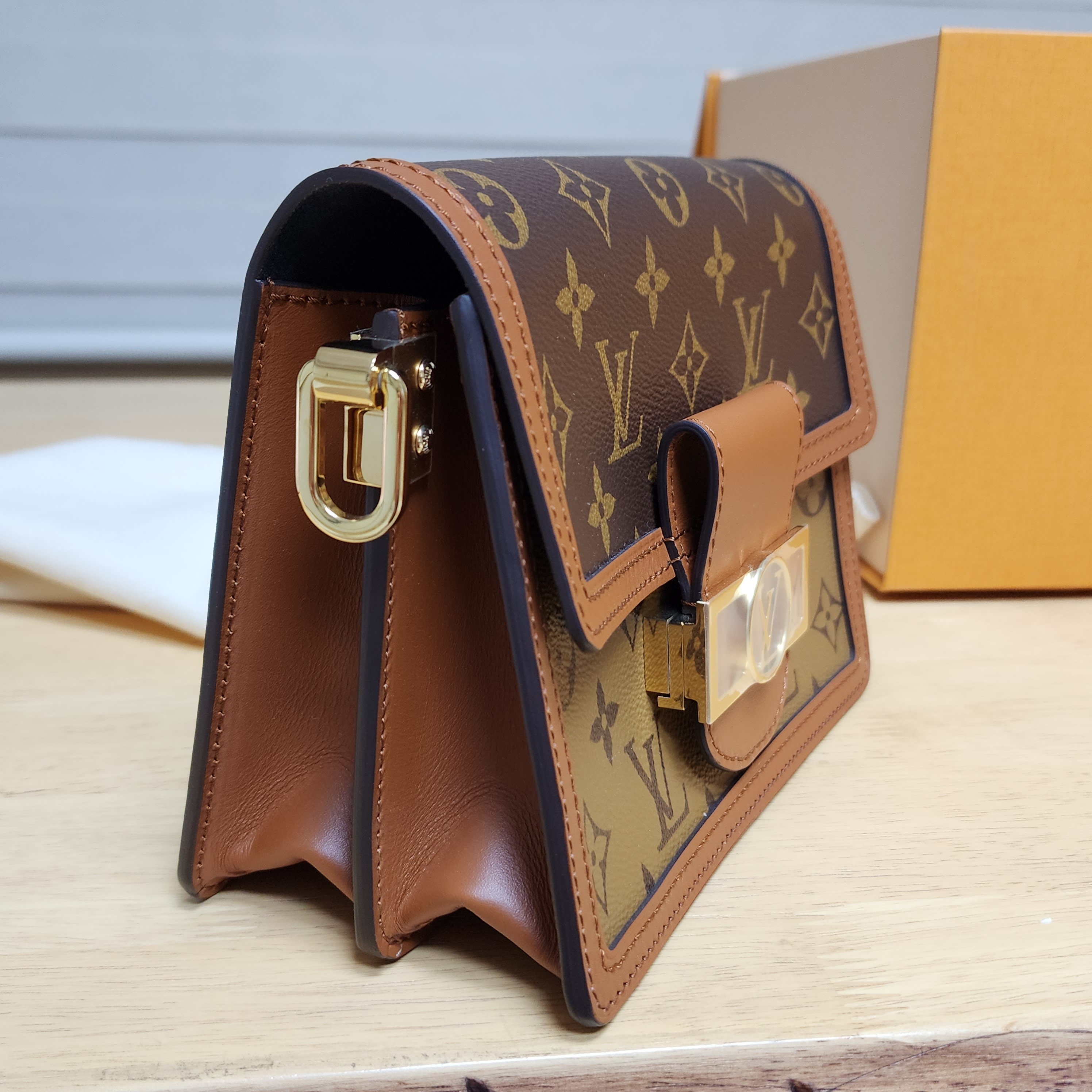 Louis Vuitton Mini Dauphine Monogram and Monogram Reversed 착용 스타일 - 3