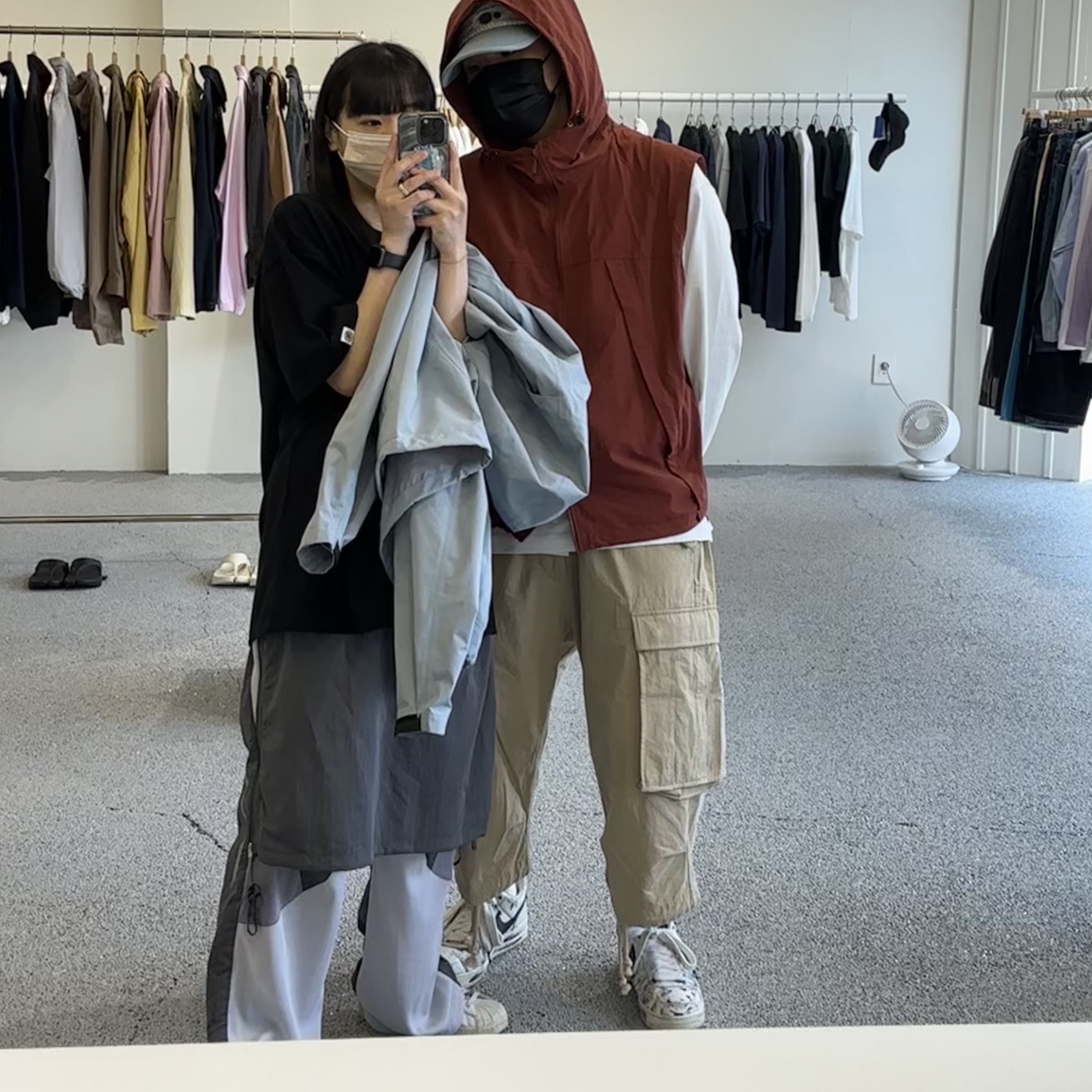 Sansan Gear Windblock Jacket Sky Blue - 22FW 착용 스타일