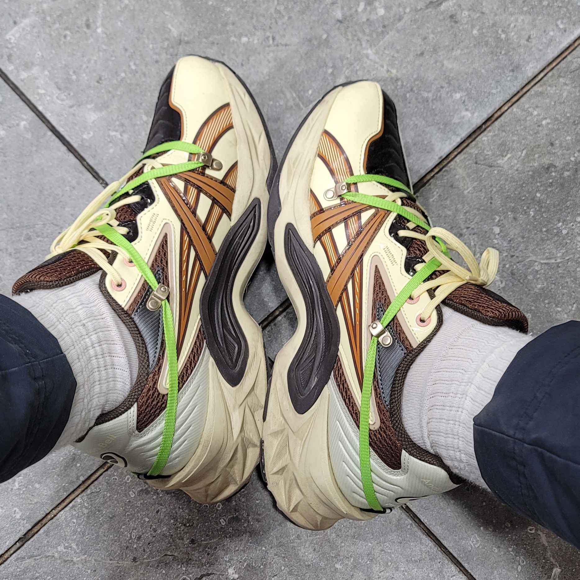 Asics x Andersson Bell HN2-S Protoblast Butter 착용 스타일 - 1