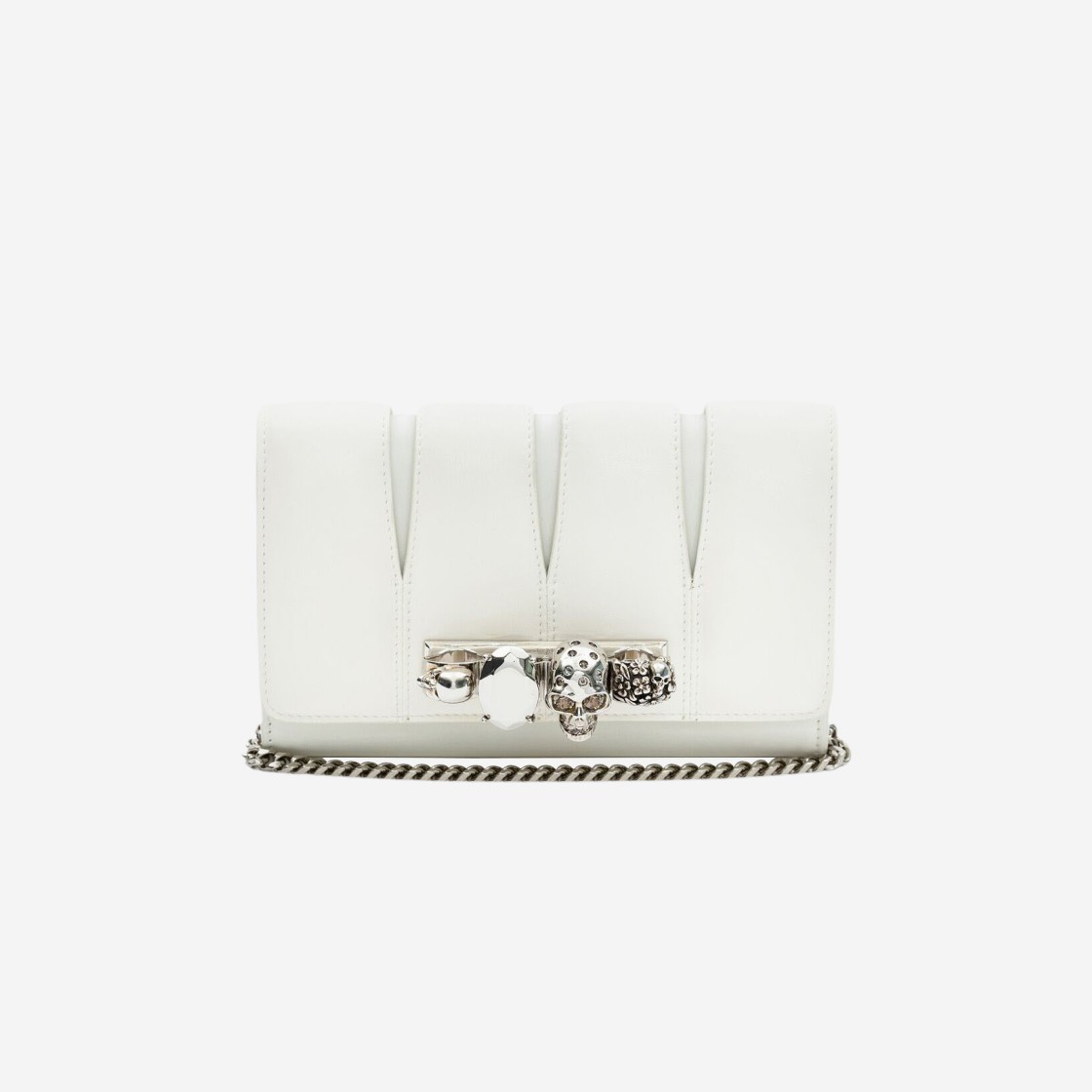 Alexander McQueen Slash Clutch Ivory 상세 이미지 1