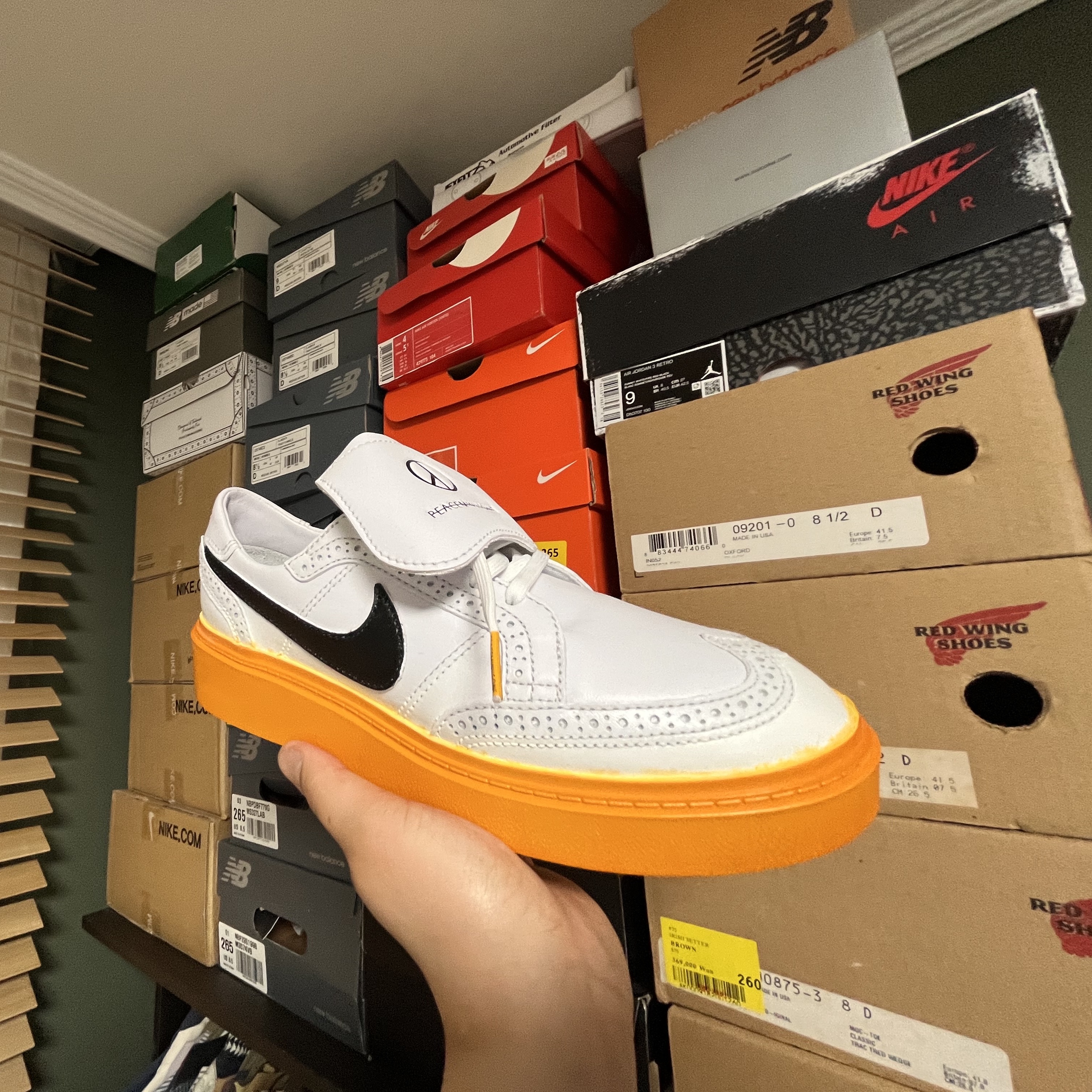 Nike x Peaceminusone Kwondo1 White 착용 스타일
