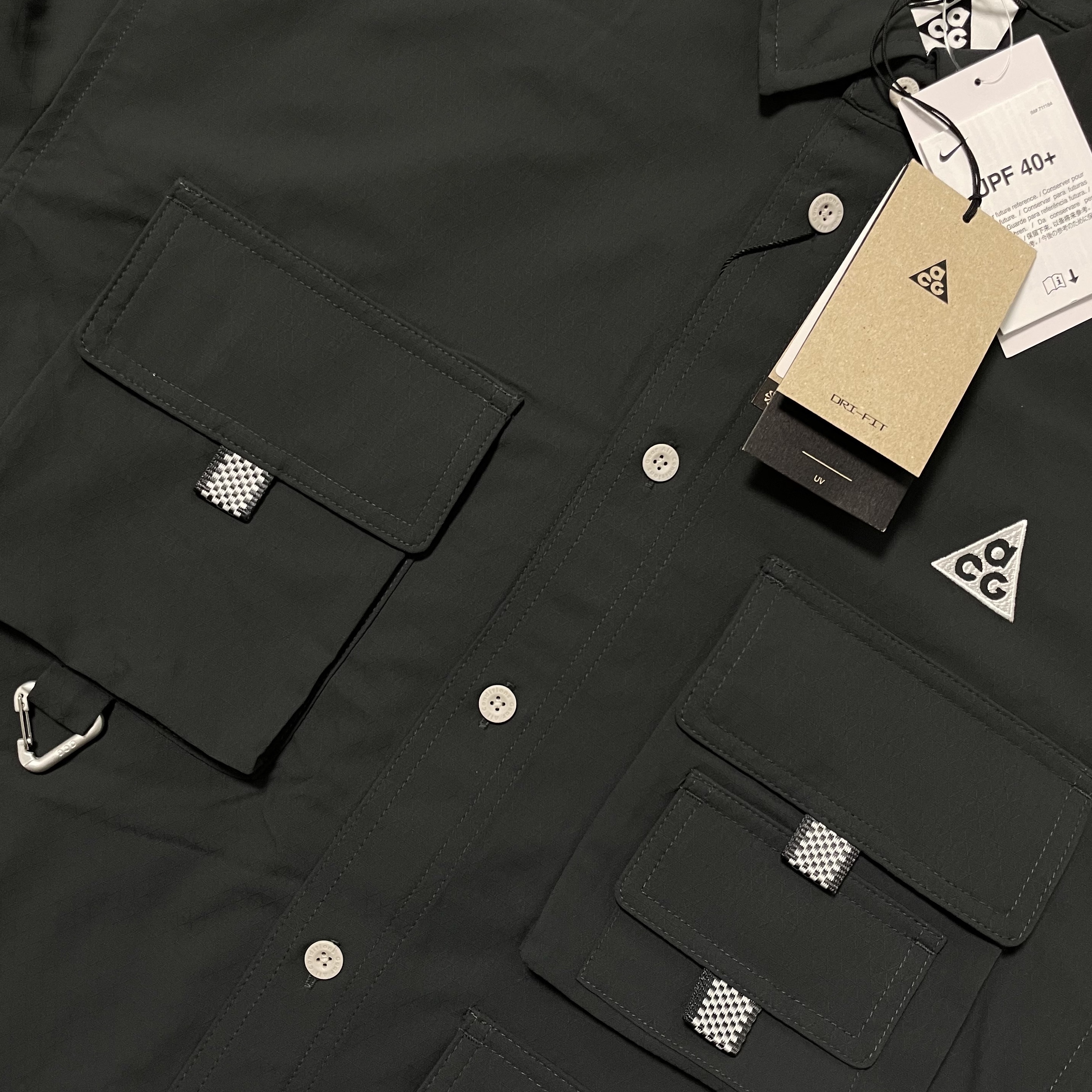 Nike ACG Dri-Fit UV Devastation Trail Shirt Dark Smoke Grey - Asia 착용 스타일