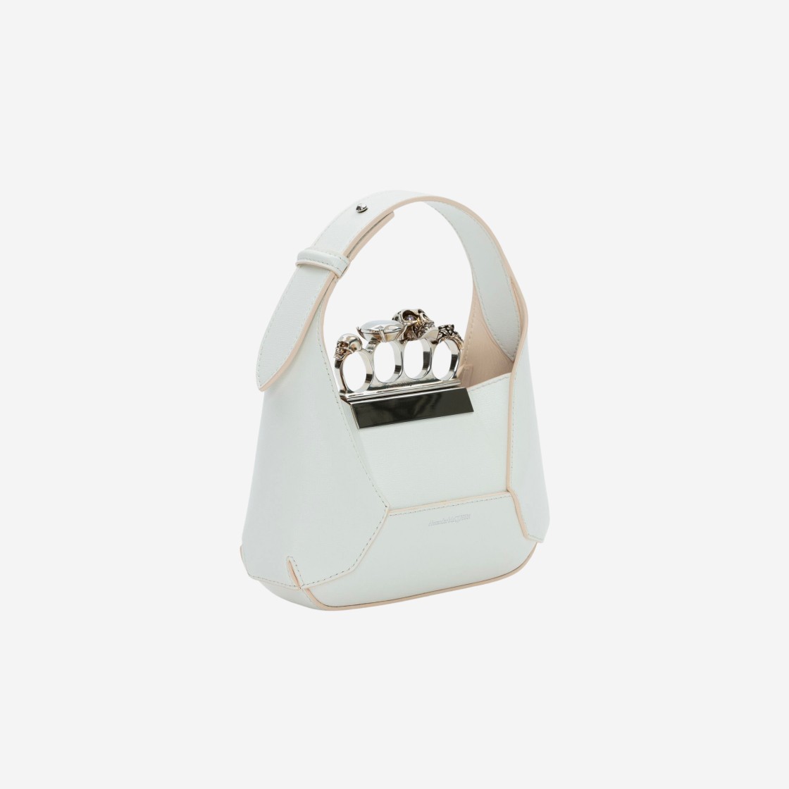 Alexander McQueen Mini Jewelled Hobo Bag Ivory 상세 이미지 3