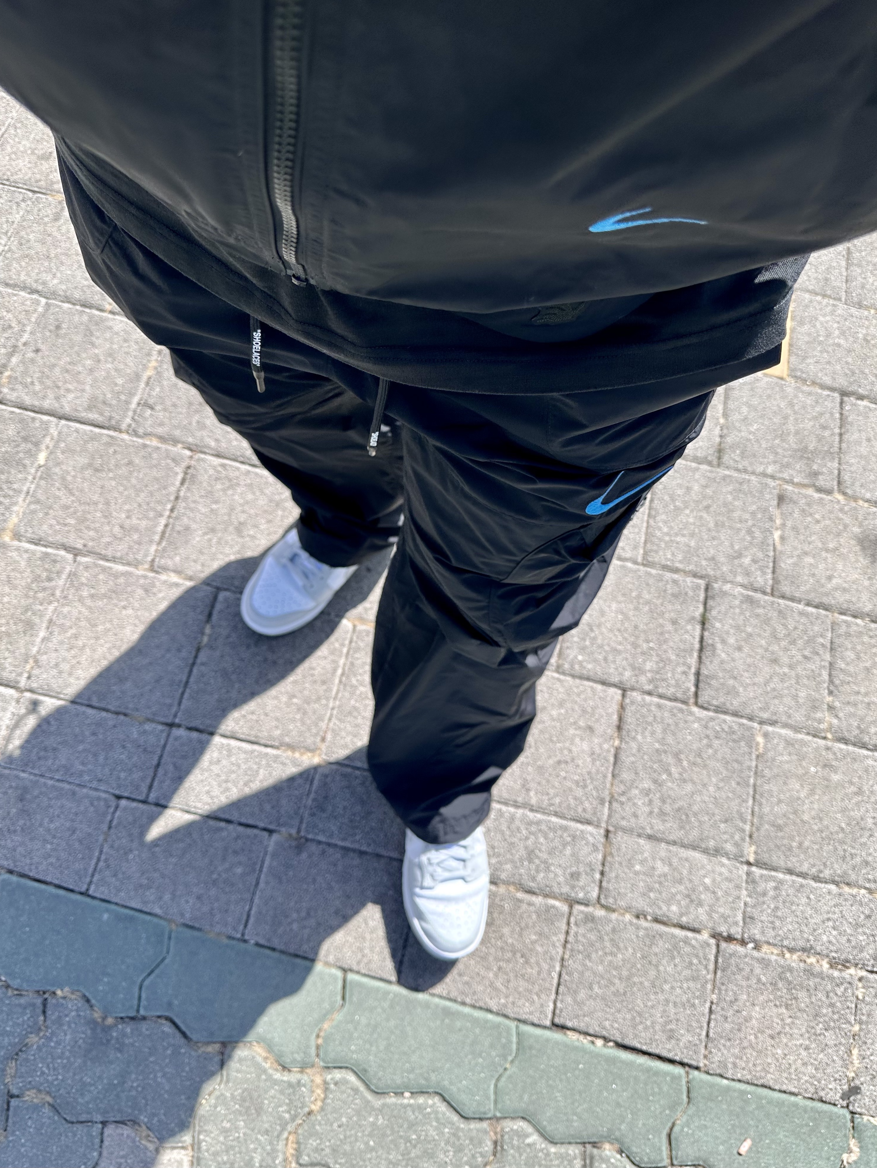 Nike x Off-White NRG Track Suit Black - Asia, Nike x Off-White NRG Track Jacket Black - Asia 착용 스타일