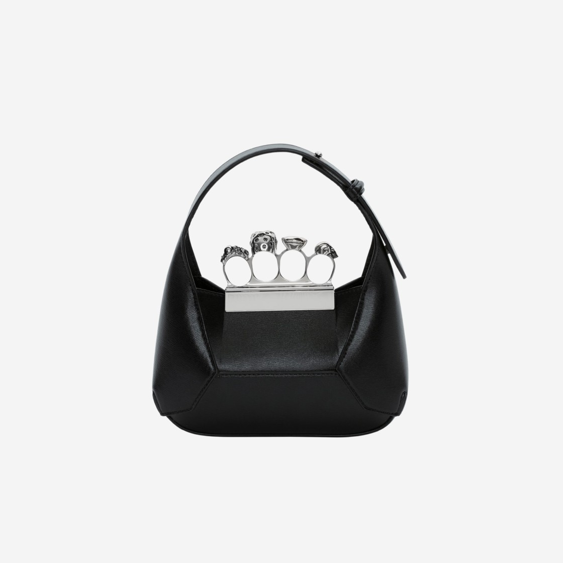 Alexander McQueen Mini Jewelled Hobo Bag Black 상세 이미지 2