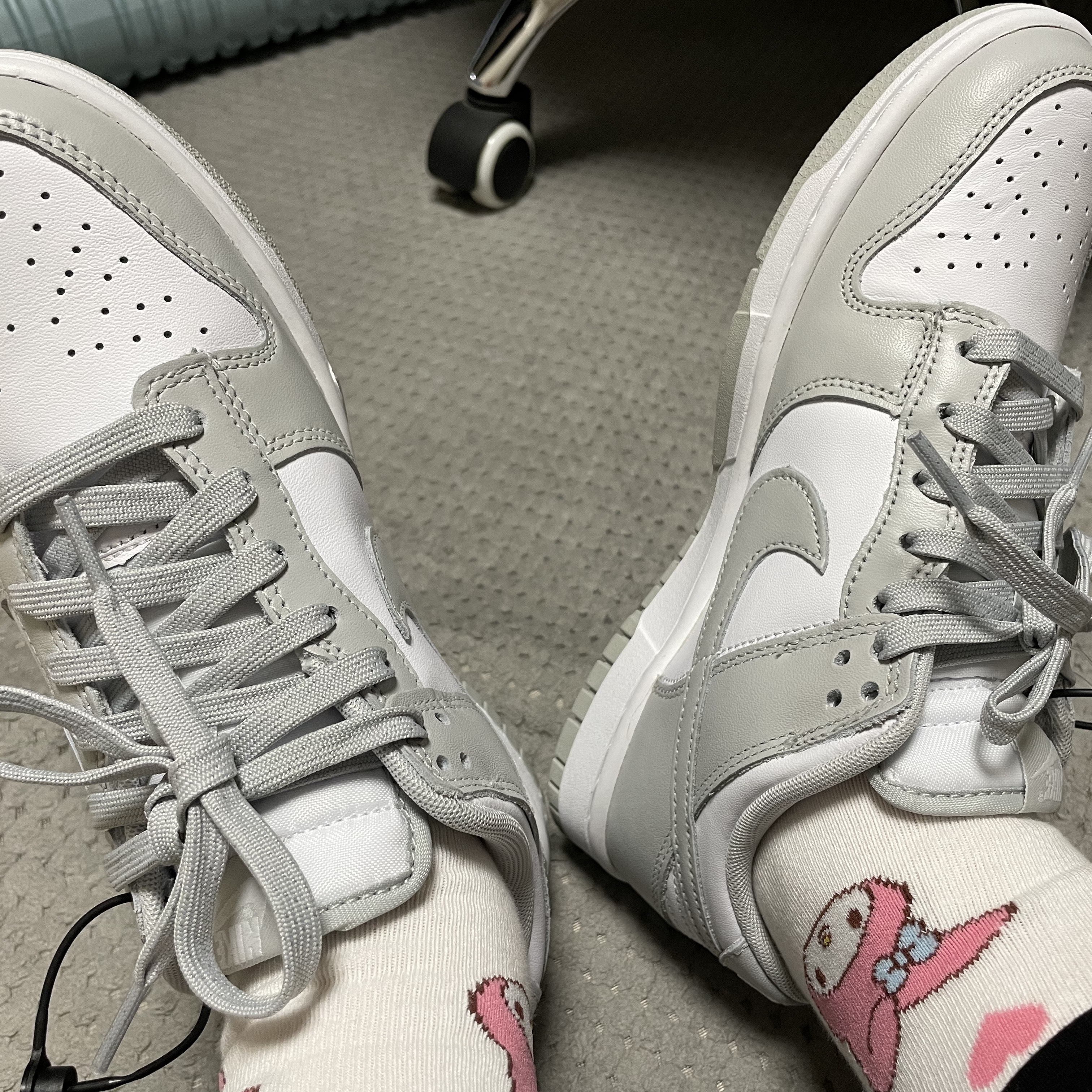 Nike Dunk Low Retro Grey Fog 착용 스타일