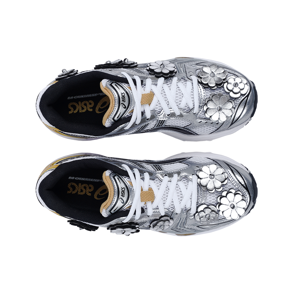 아식스 x 세실리에 반센 젤 카야노 14 플라워 아플리케 화이트 퓨어 골드(Asics x Cecilie Bahnsen Gel-Kayano 14 Flower Applique White Pure Gold) - 3