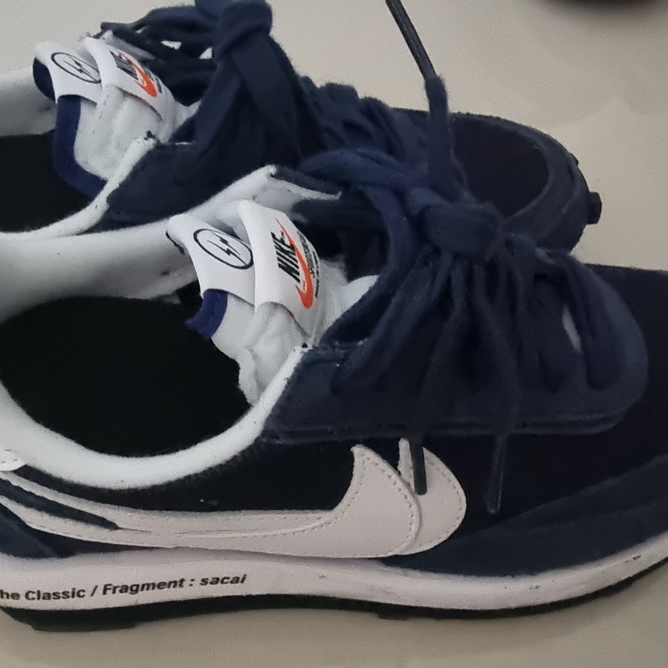 Nike x Sacai x Fragment LDWaffle Blackened Blue 착용 스타일