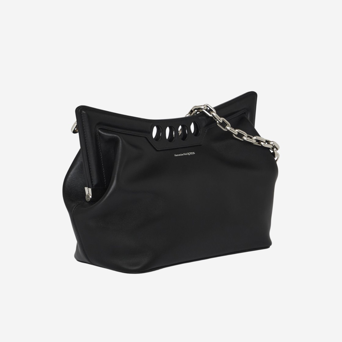 Alexander McQueen Peak Bag Black 상세 이미지 4