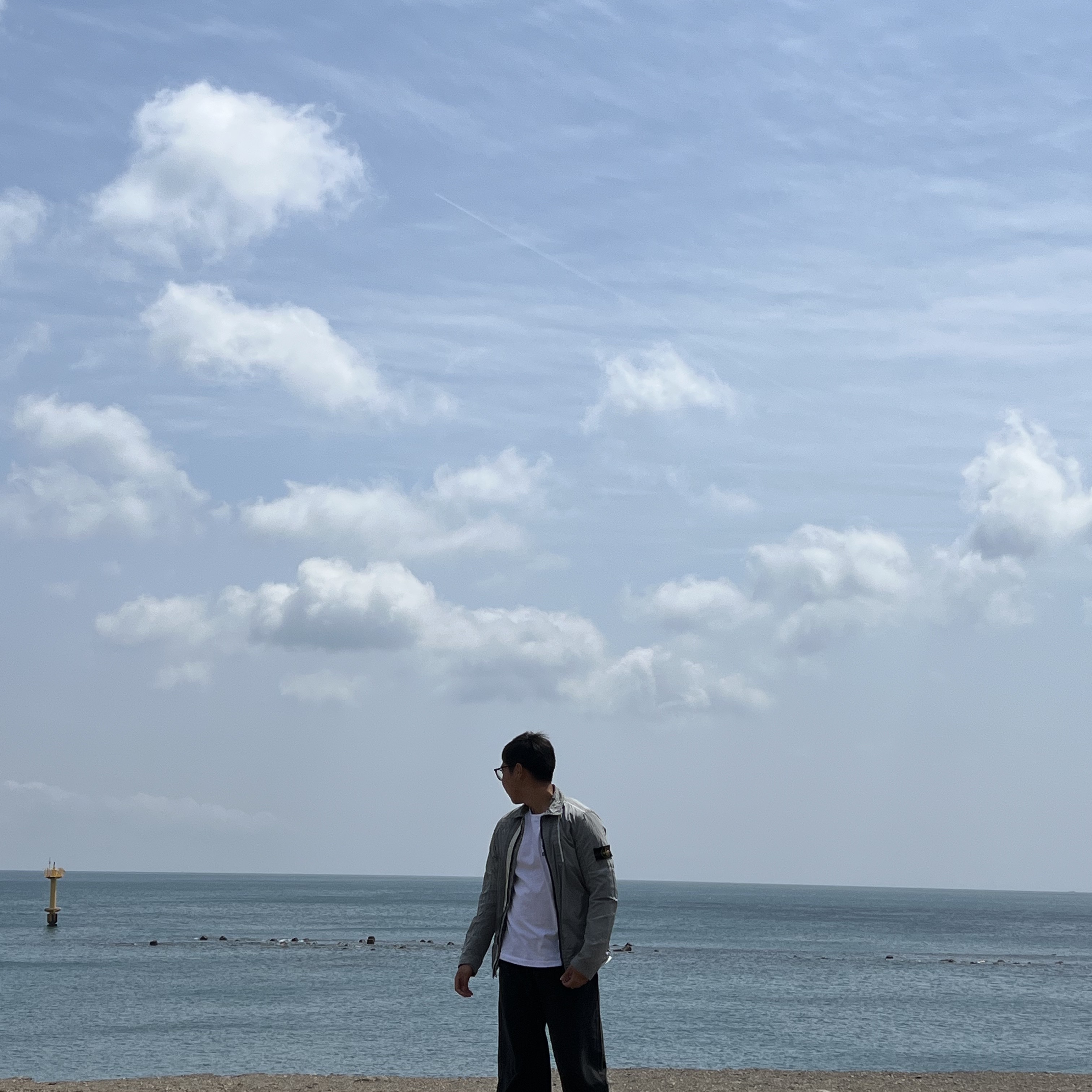 Adidas Samba OG Cloud White, Stone Island 12321 Nylon Metal Garment Dyed Packable Overshirt Ice - 22SS 착용 스타일 - 3