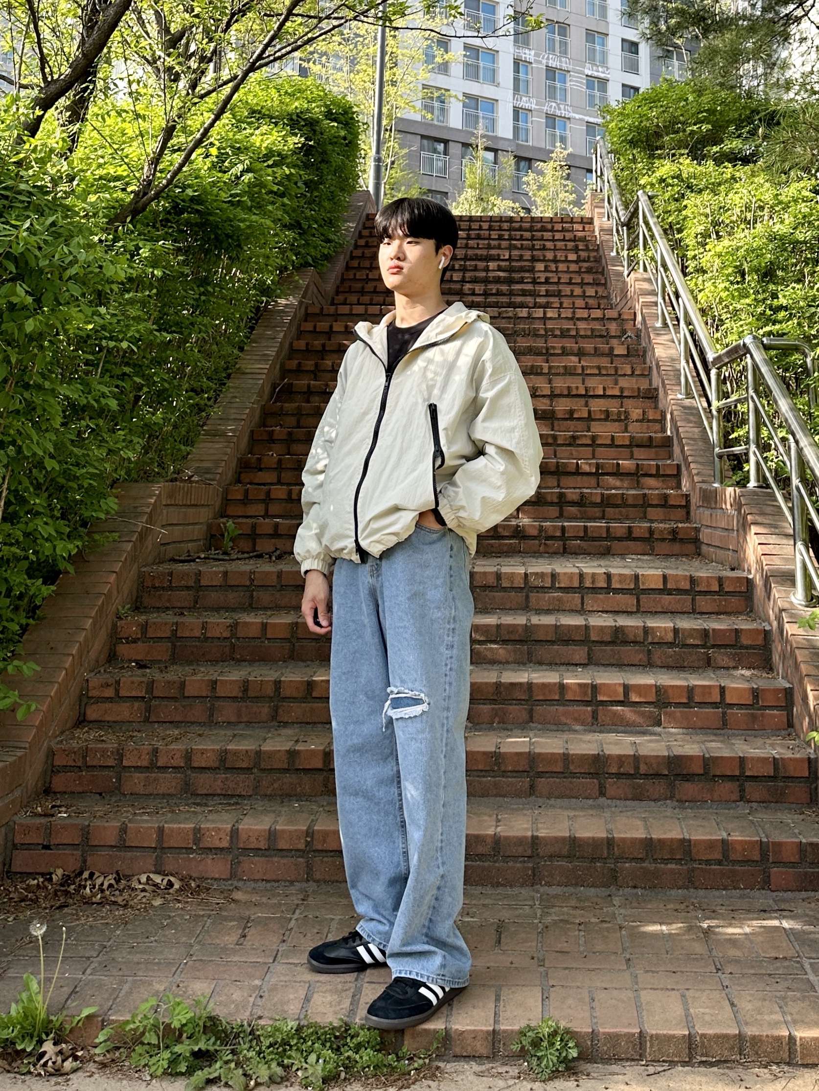 Adidas Samba ADV Black 착용 스타일 - 3