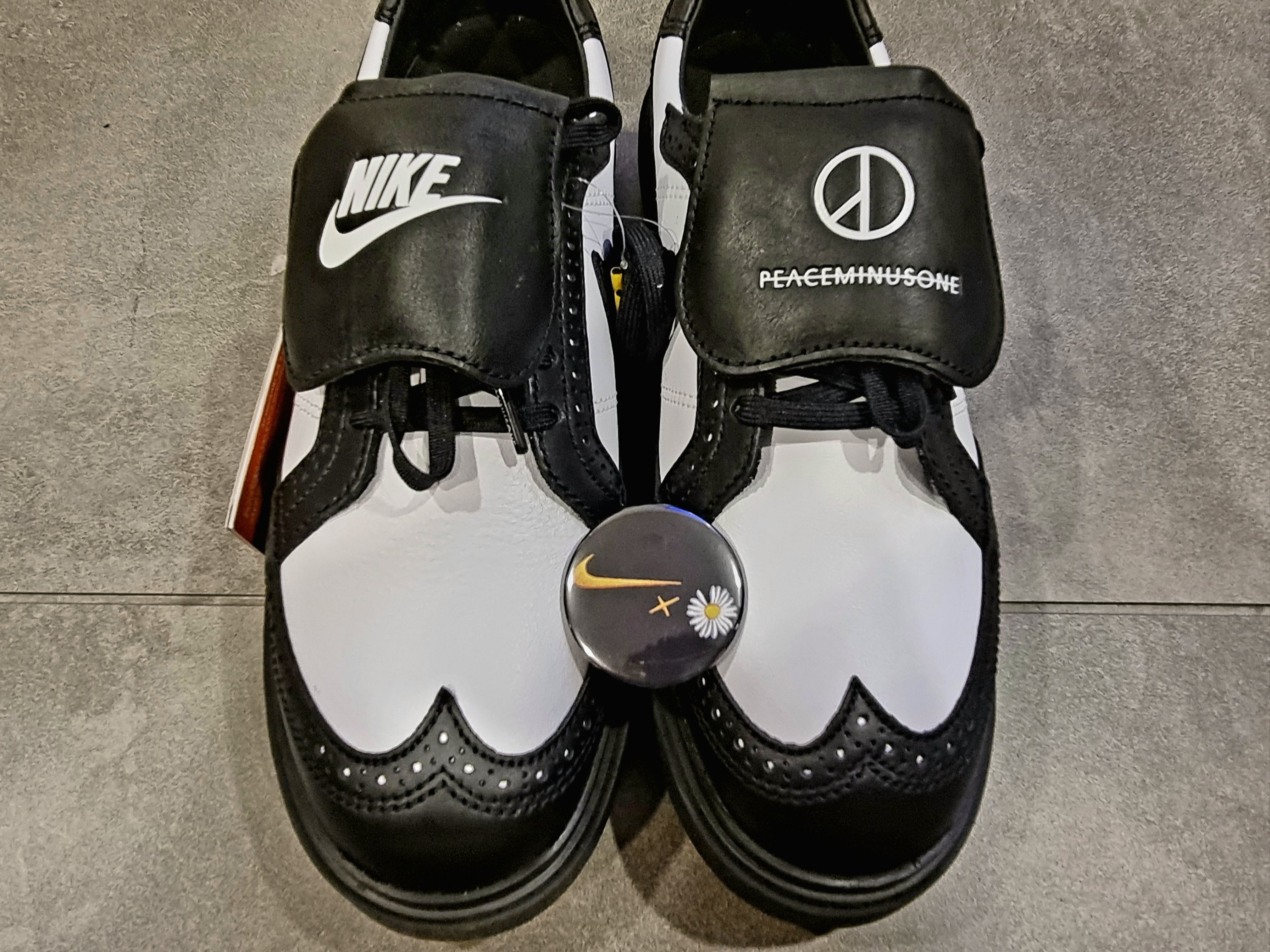 Nike x Peaceminusone Kwondo1 Black and White 착용 스타일 - 2