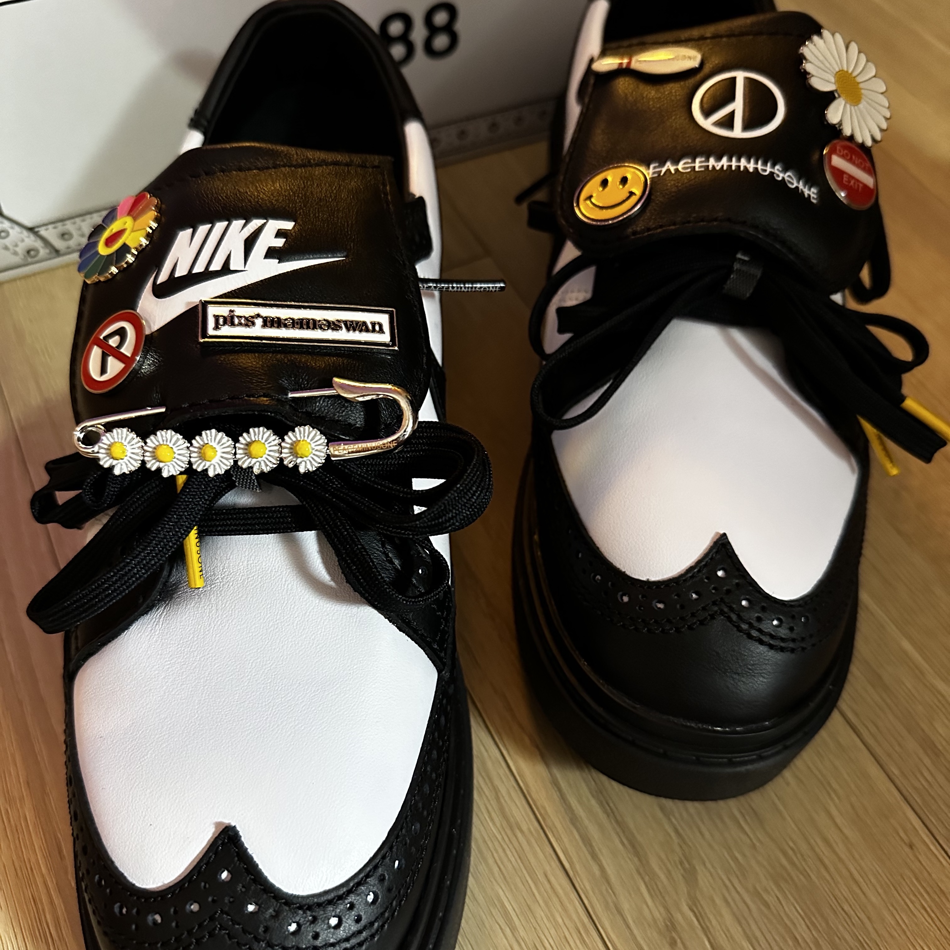 Nike x Peaceminusone Kwondo1 Black and White, Nike x Peaceminusone Kwondo1 White 착용 스타일 - 1