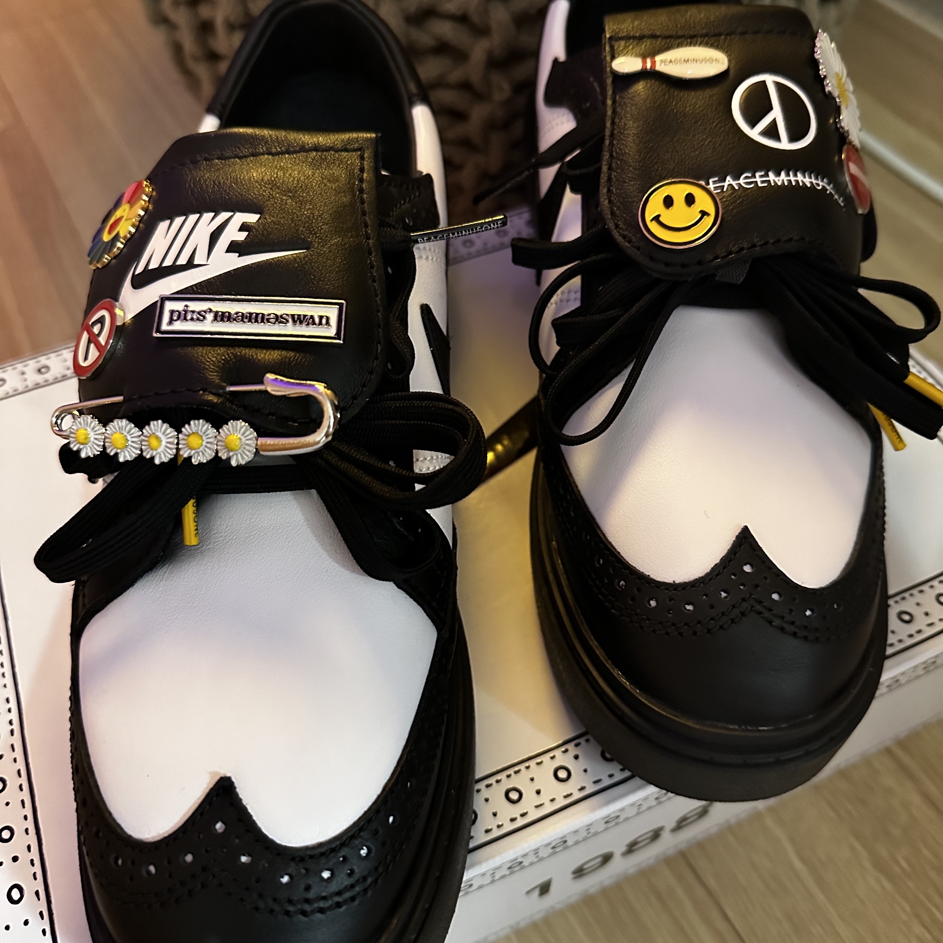 Nike x Peaceminusone Kwondo1 Black and White, Nike x Peaceminusone Kwondo1 White 착용 스타일 - 2