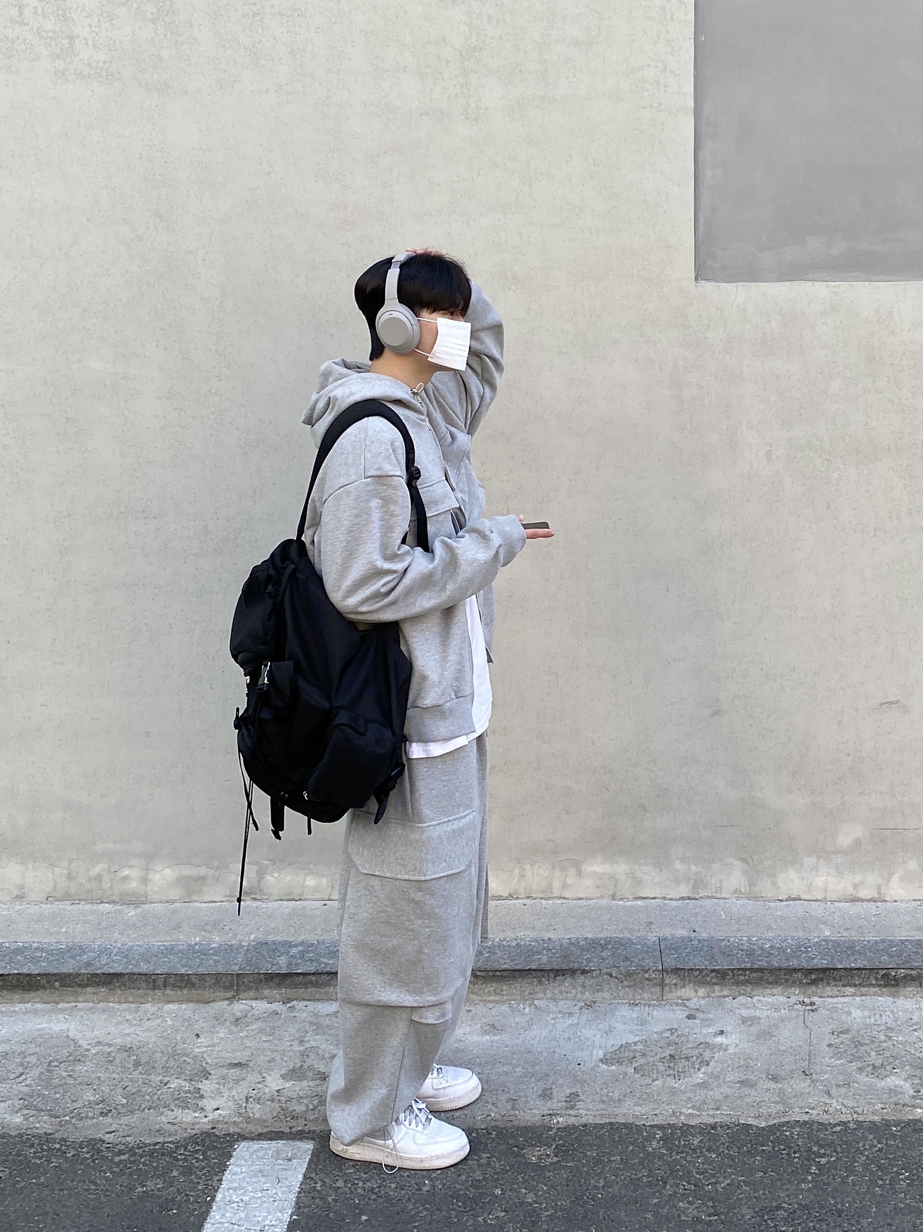 Nike Air Force 1 '07 Low White 착용 스타일 - 1
