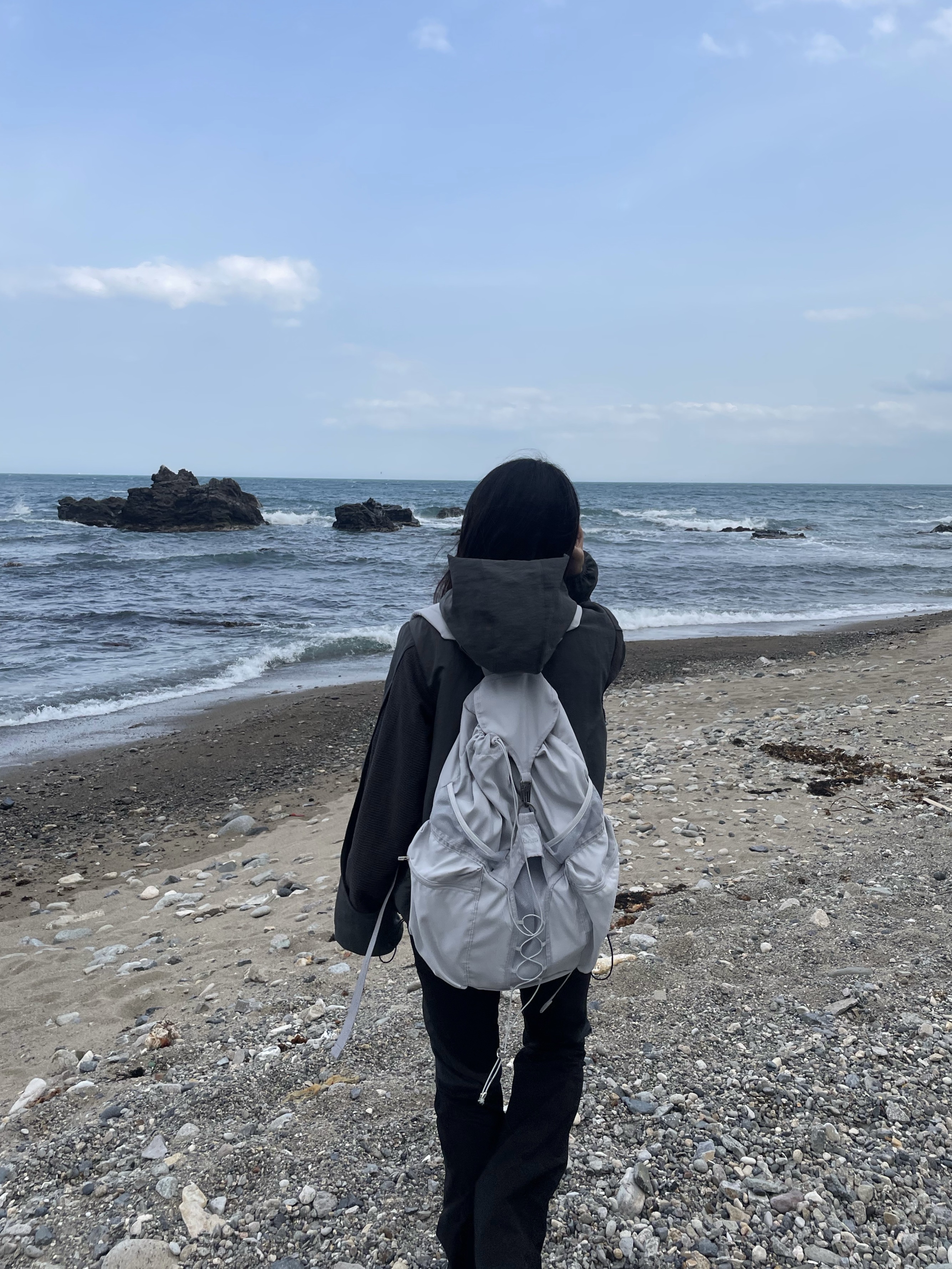 (W) Mischief Lightweight Mountain Pants Black 착용 스타일 - 5