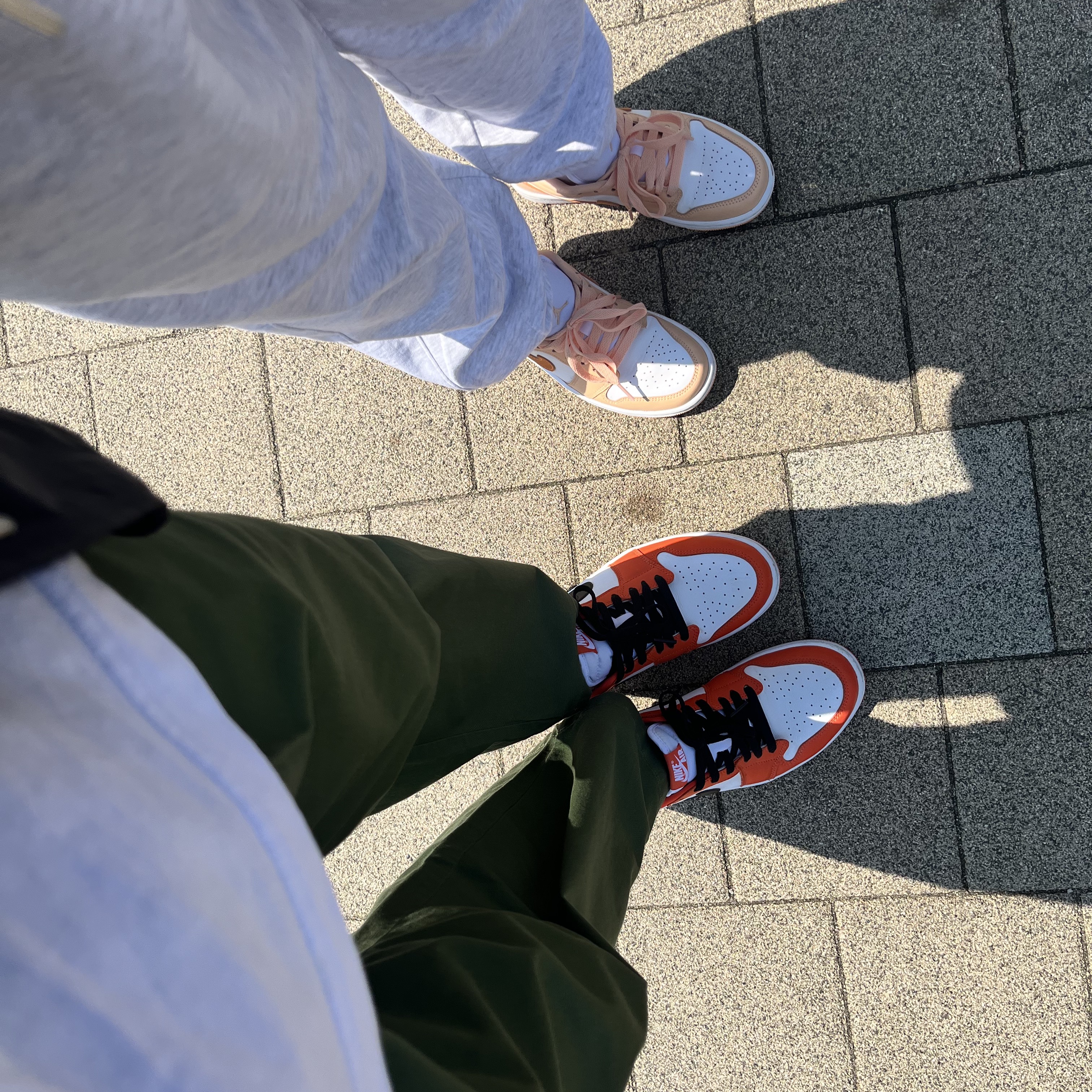 Jordan 1 Low OG Starfish, (W) Jordan 1 Low Sunset Haze 착용 스타일