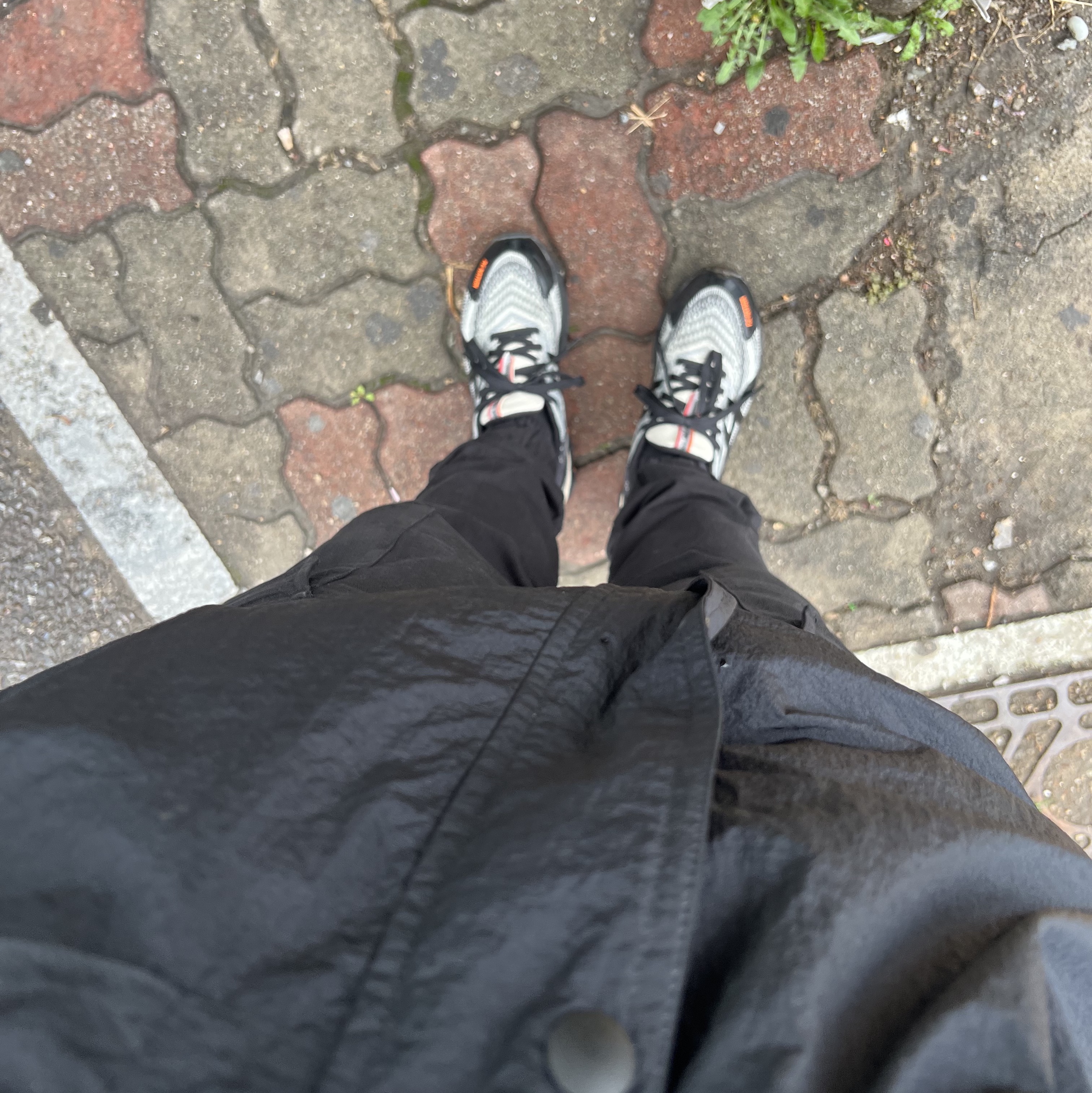 (W) Asics x P.E Nation Gel-Quantum 180 VII Ivory Black 착용 스타일
